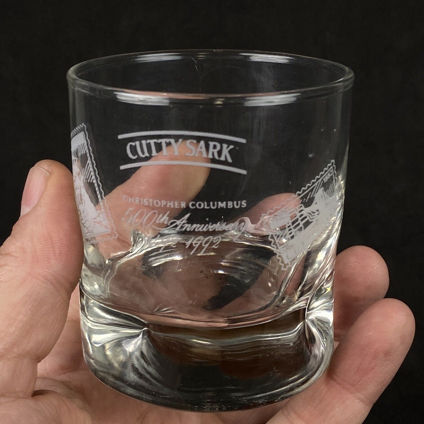 Cutty Sark Commemorative Glass 500th Anniversary 1492-1992