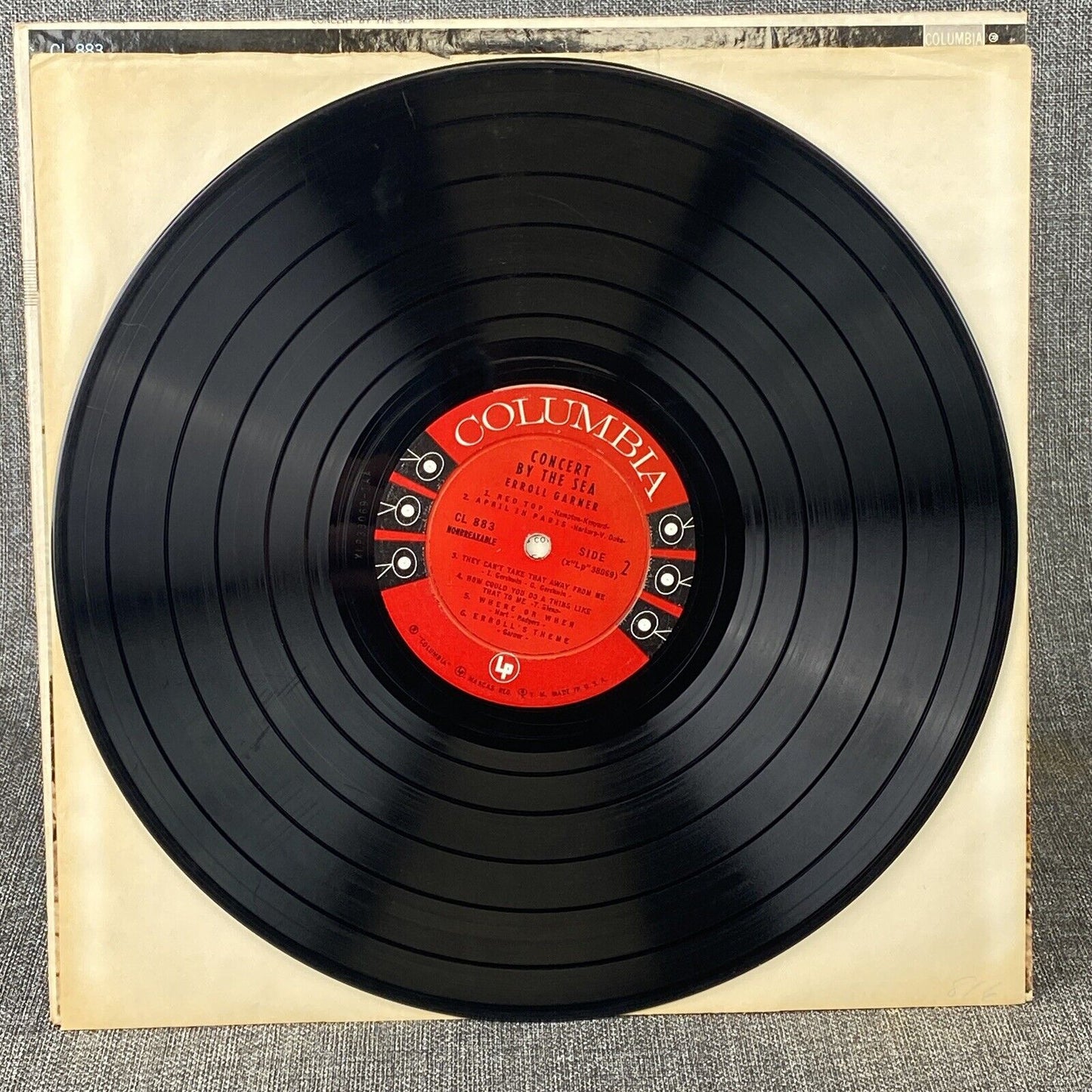 Concert By The Sea Erroll Garner Columbia Six-Eye Vinyl LP Record