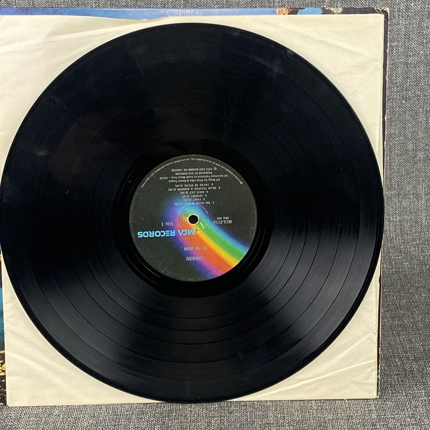 Elton John Caribou Vinyl LP Record 1974