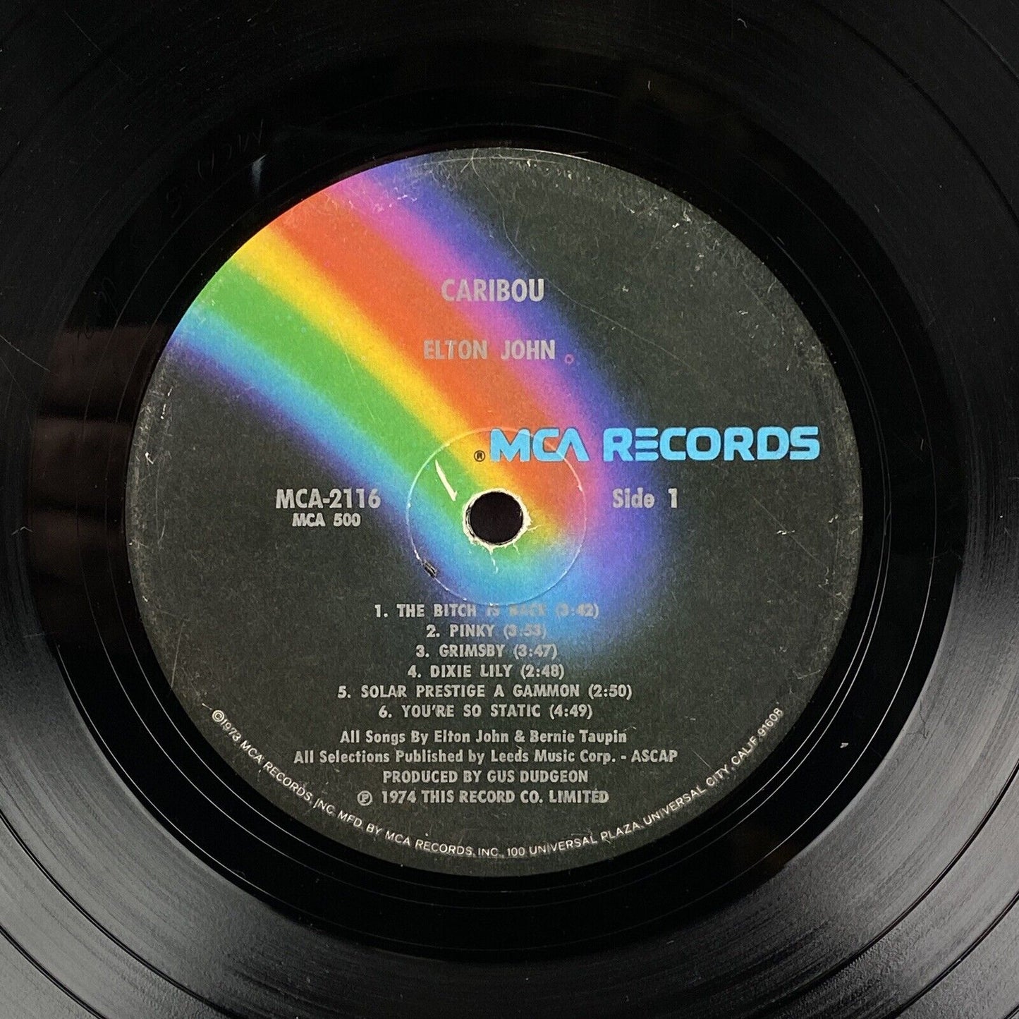 Elton John Caribou Vinyl LP Record 1974