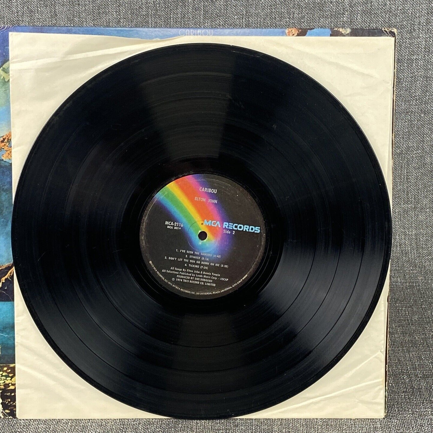Elton John Caribou Vinyl LP Record 1974