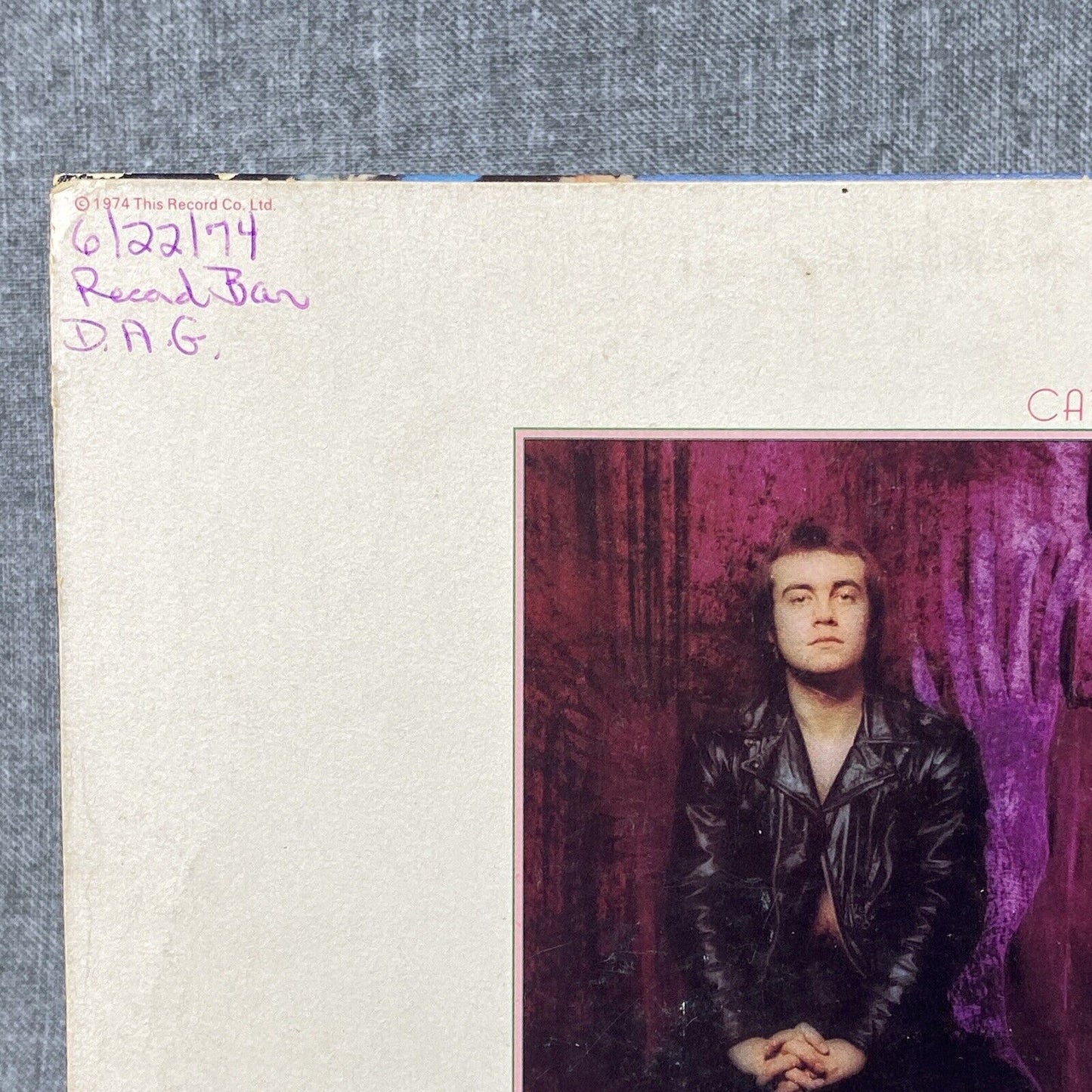 Elton John Caribou Vinyl LP Record 1974