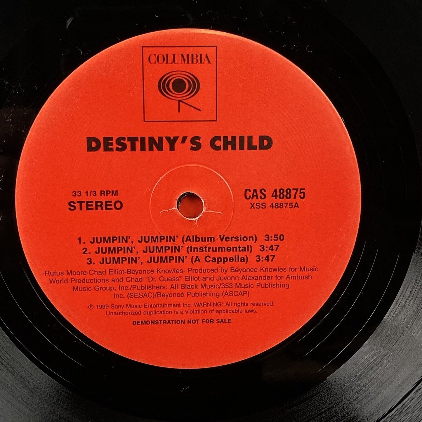 2 LP Destiny's Child Bills Bills Bills Remix Vinyl Record Red Sleeve 1999