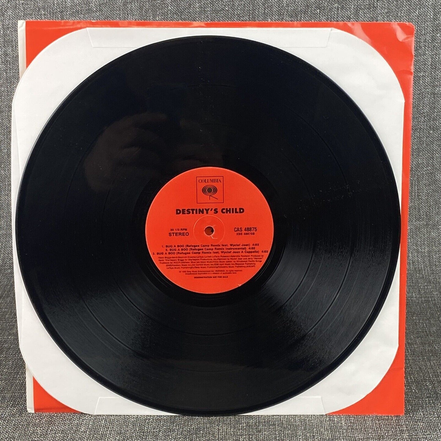 2 LP Destiny's Child Bills Bills Bills Remix Vinyl Record Red Sleeve 1999
