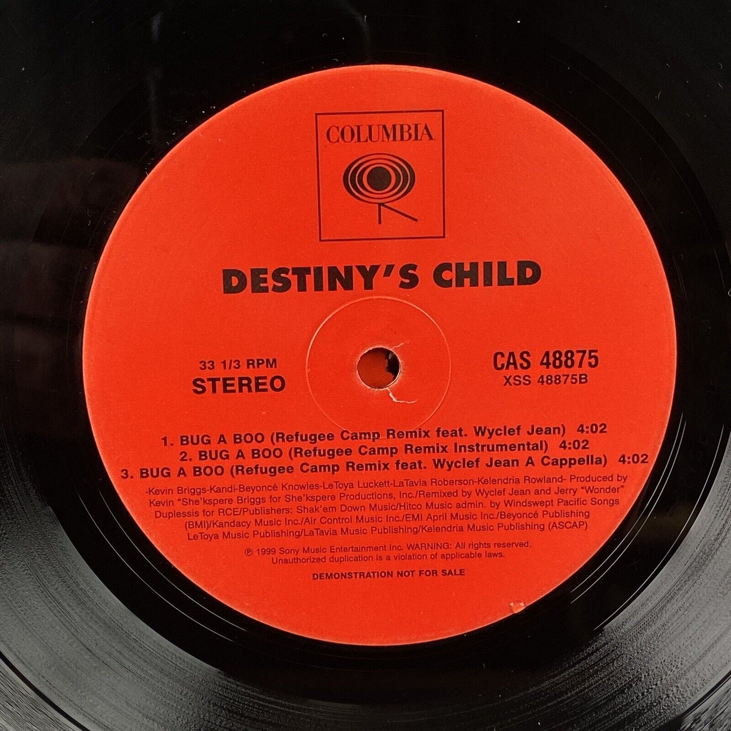2 LP Destiny's Child Bills Bills Bills Remix Vinyl Record Red Sleeve 1999