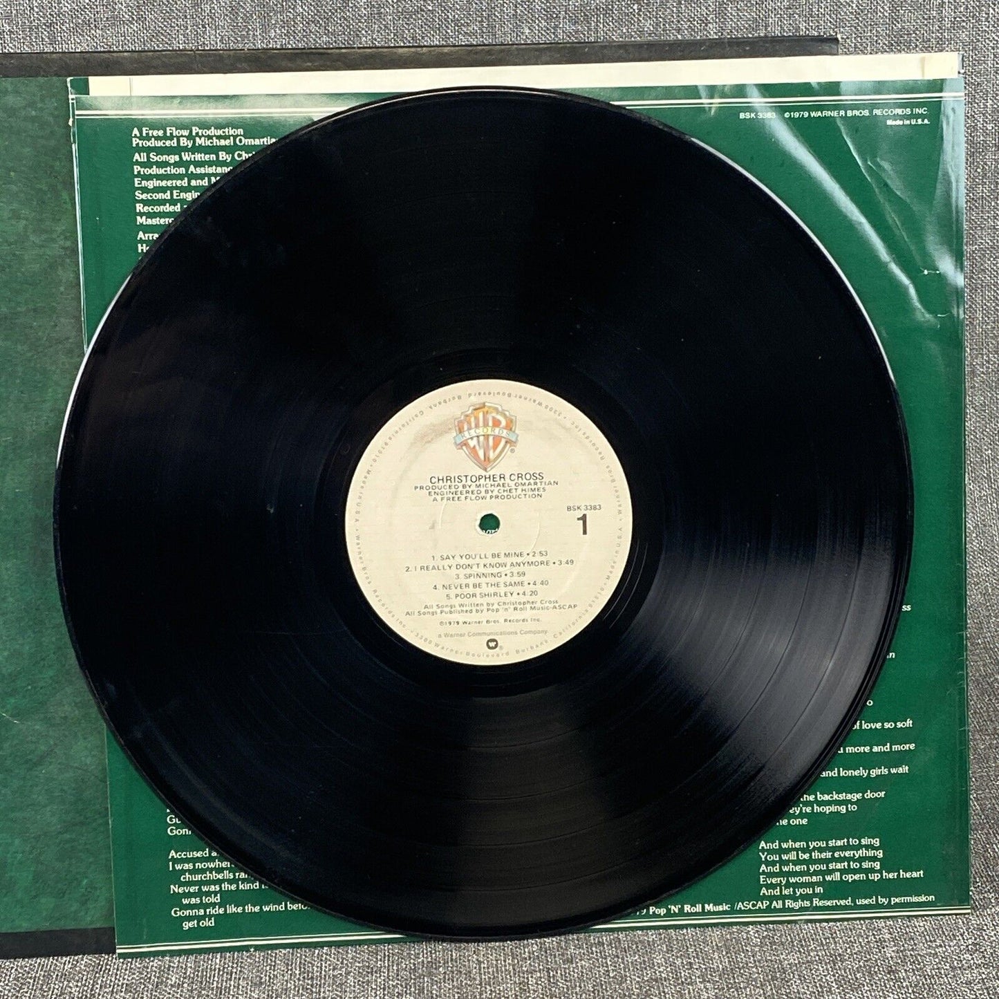 Christopher Cross 1979 Yacht Rock Classic Vinyl LP Record