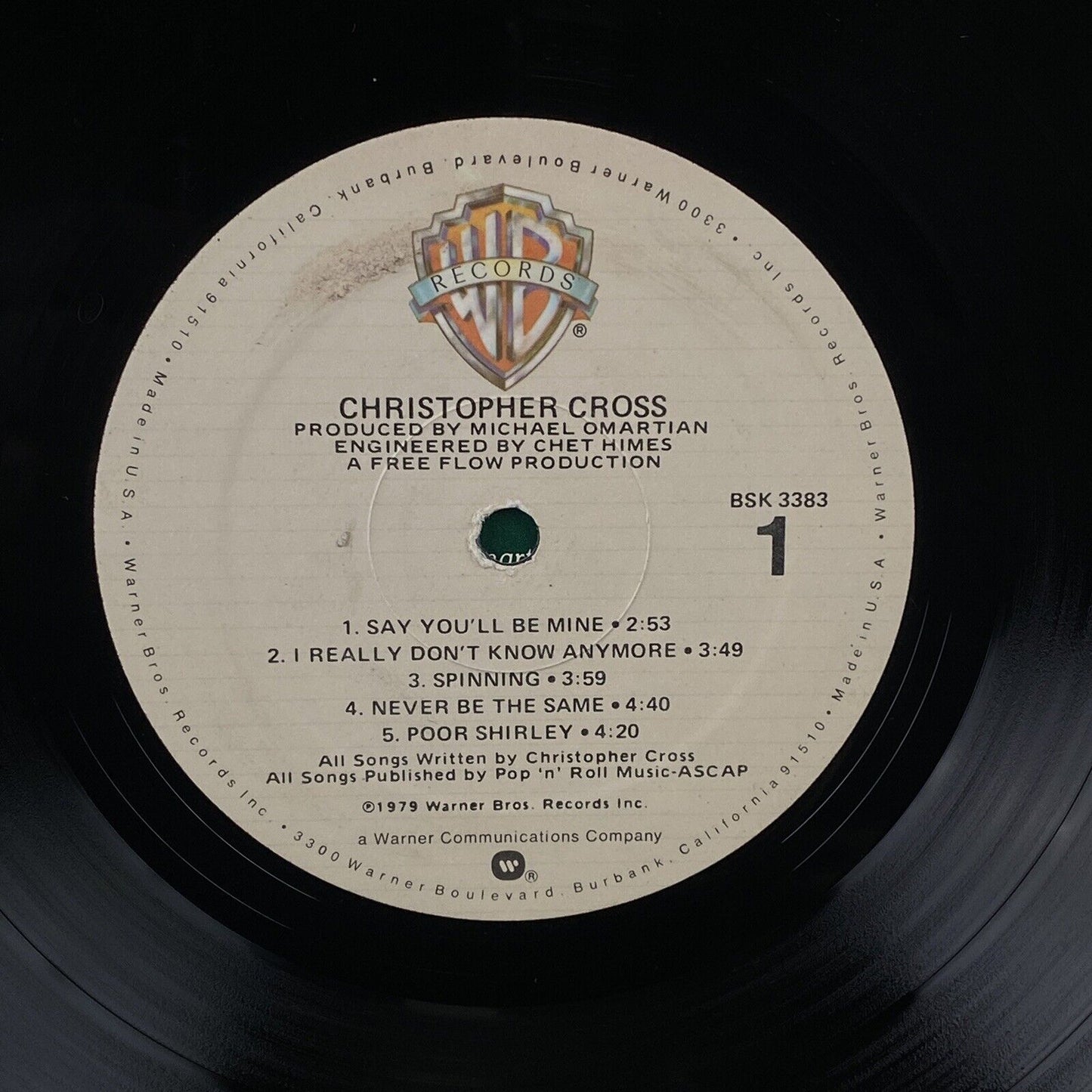 Christopher Cross 1979 Yacht Rock Classic Vinyl LP Record
