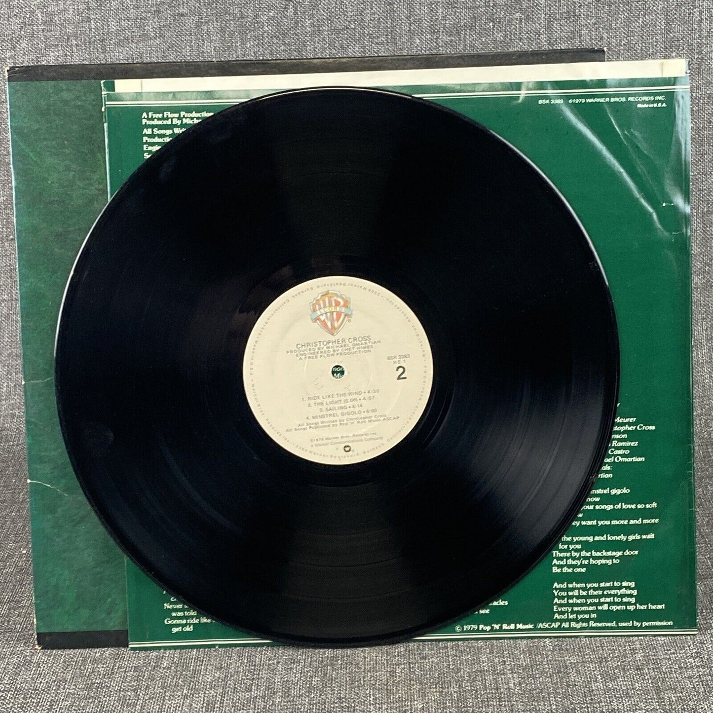 Christopher Cross 1979 Yacht Rock Classic Vinyl LP Record