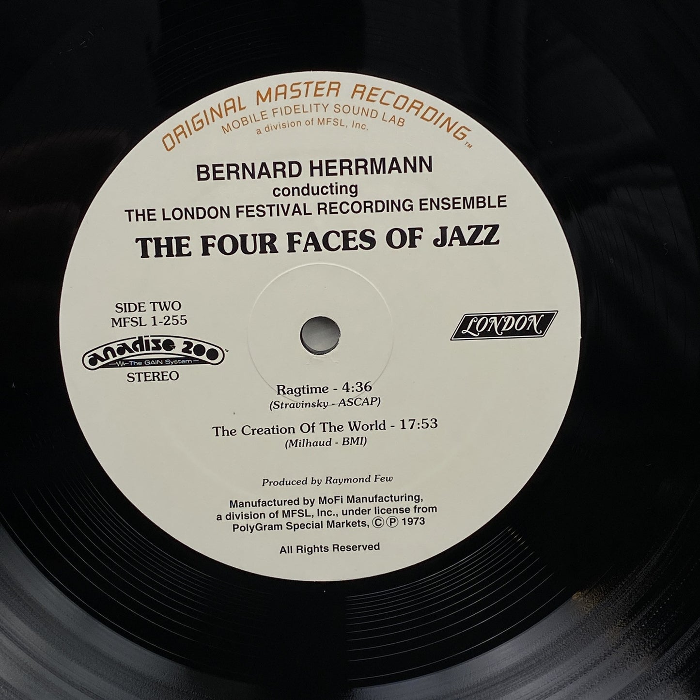 Bernard Herrmann The Four Faces of Jazz Vinyl LP Album Original Master Recording