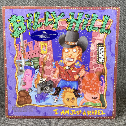 Billy Hill, I am just a Rebel, LP Vinyl Record PROMOTIONAL , 1989