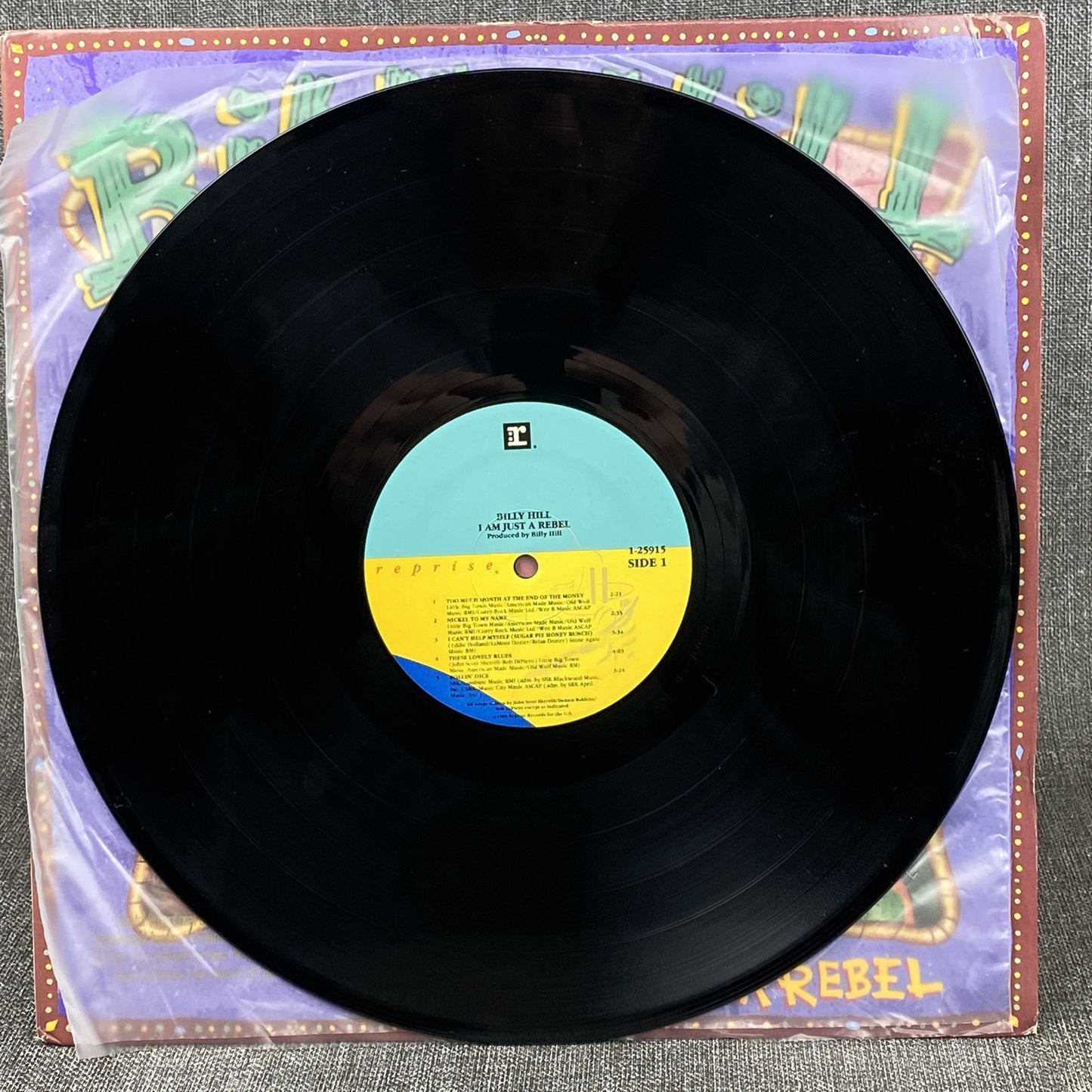 Billy Hill, I am just a Rebel, LP Vinyl Record PROMOTIONAL , 1989