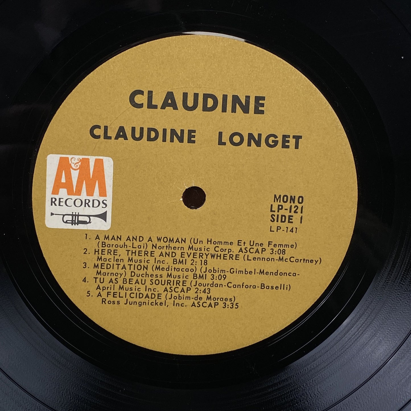 Caludine Longet Vinyl Record by A&M Records 1967 - EXCELLENT