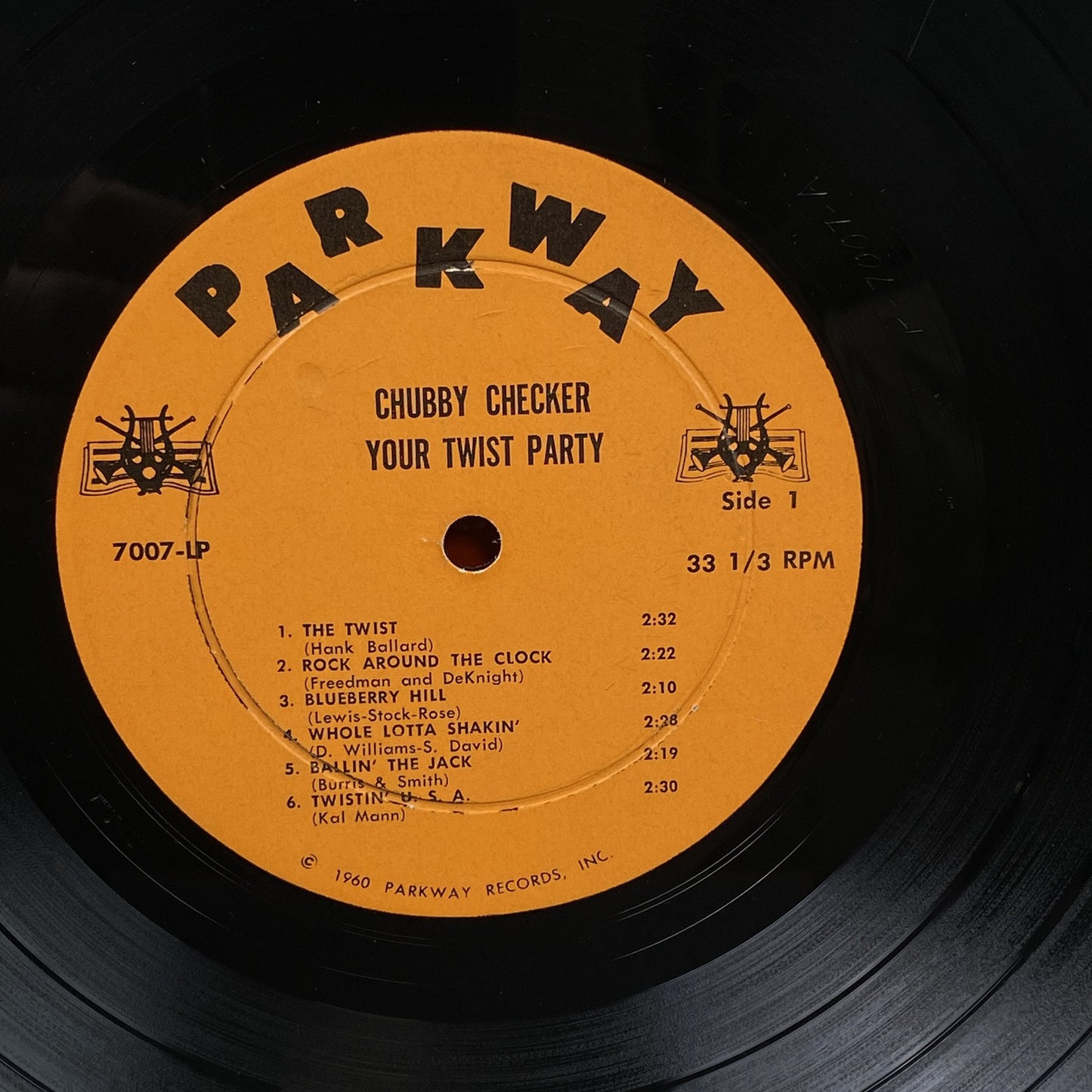 Chubby Checker Your Twist Party Vinyl Record by Parkway Records 1960 - EXCELLENT