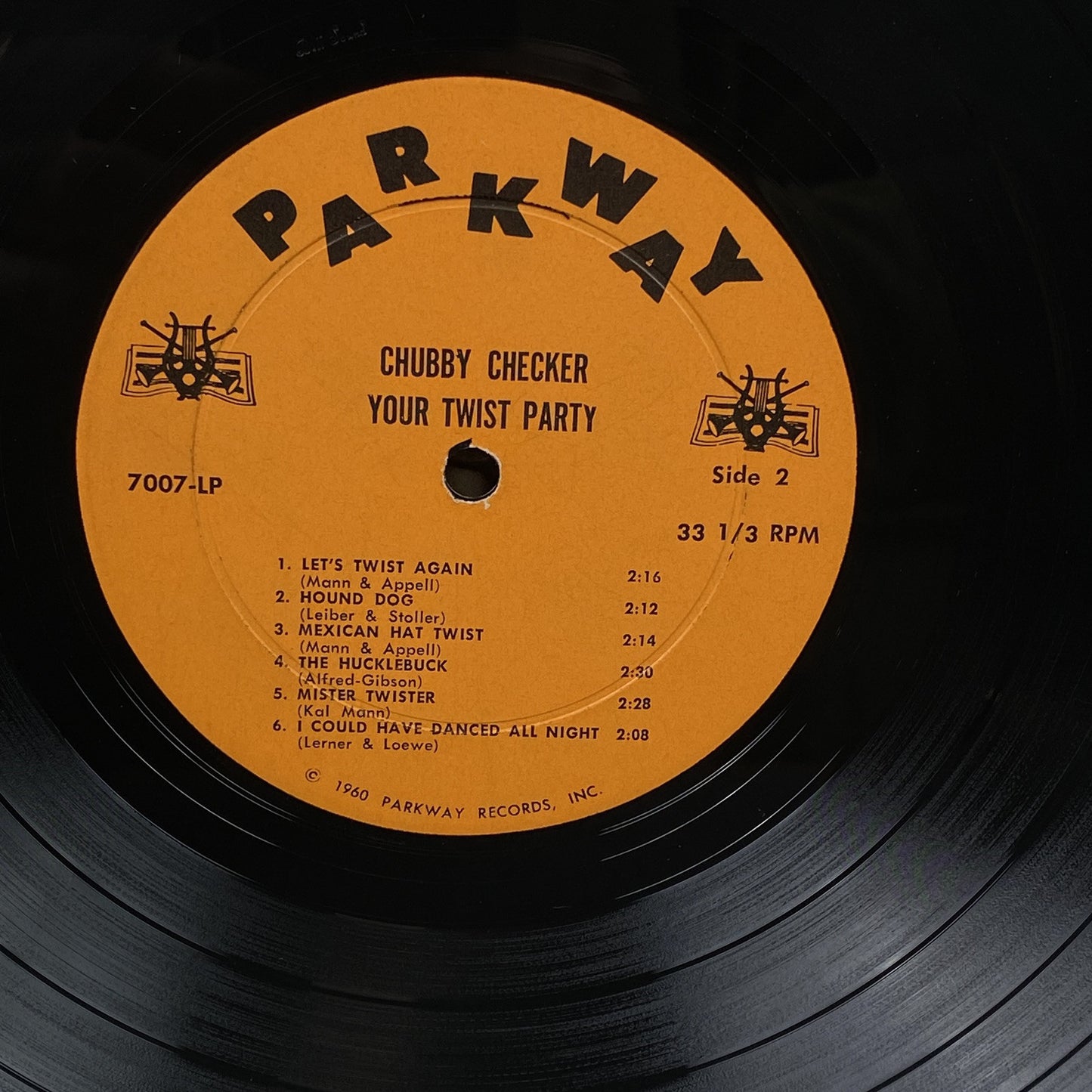 Chubby Checker Your Twist Party Vinyl Record by Parkway Records 1960 - EXCELLENT
