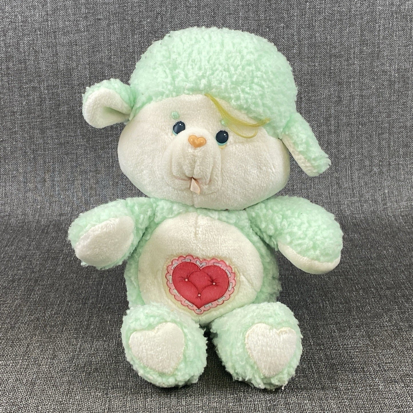 Vintage 1984 Kenner Care Bear Cousins Gentle Heart Lamb 13" Plush Toy