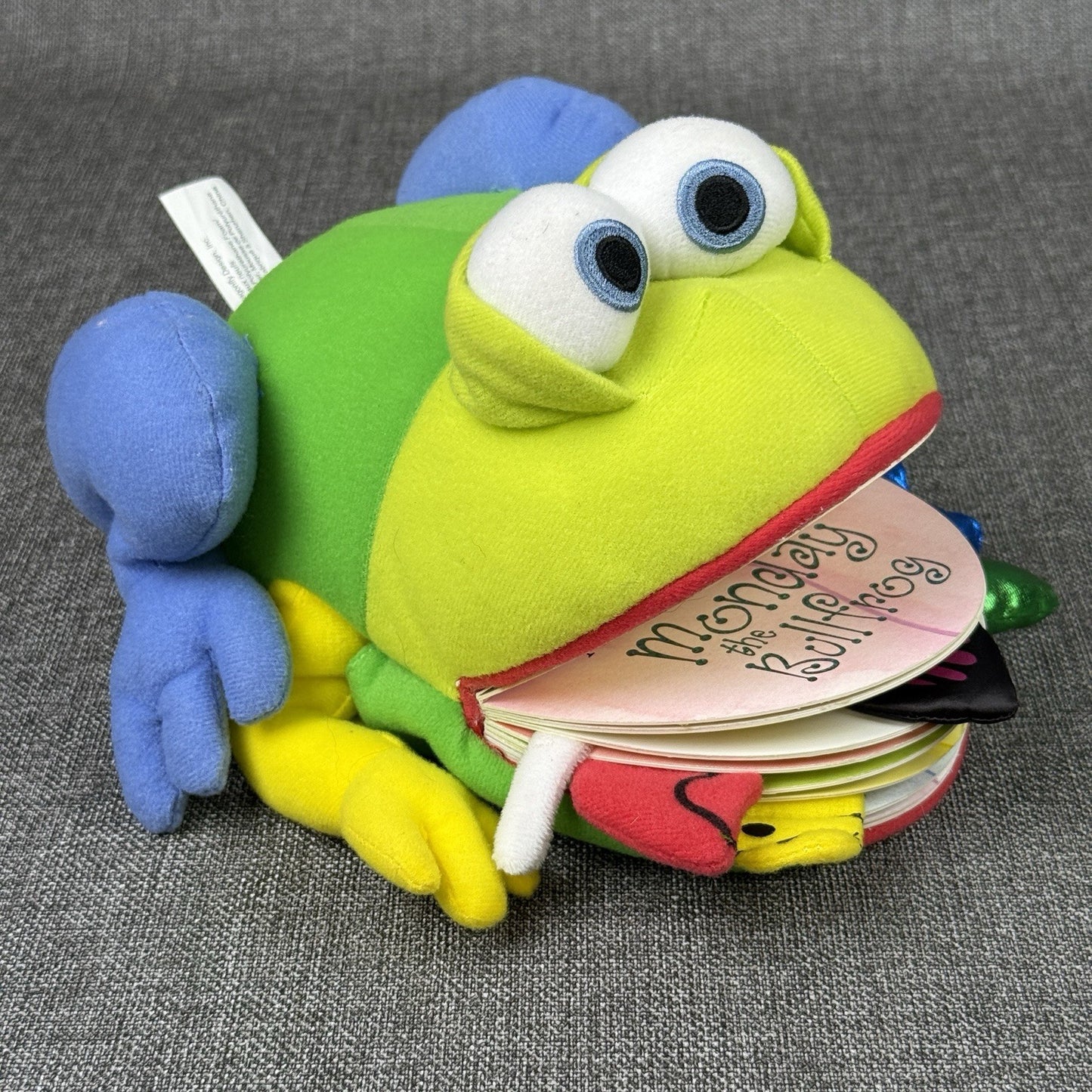 Monday the Bullfrog by Matthew Van Fleet Board Book Hand Puppet Plush Toy 2006