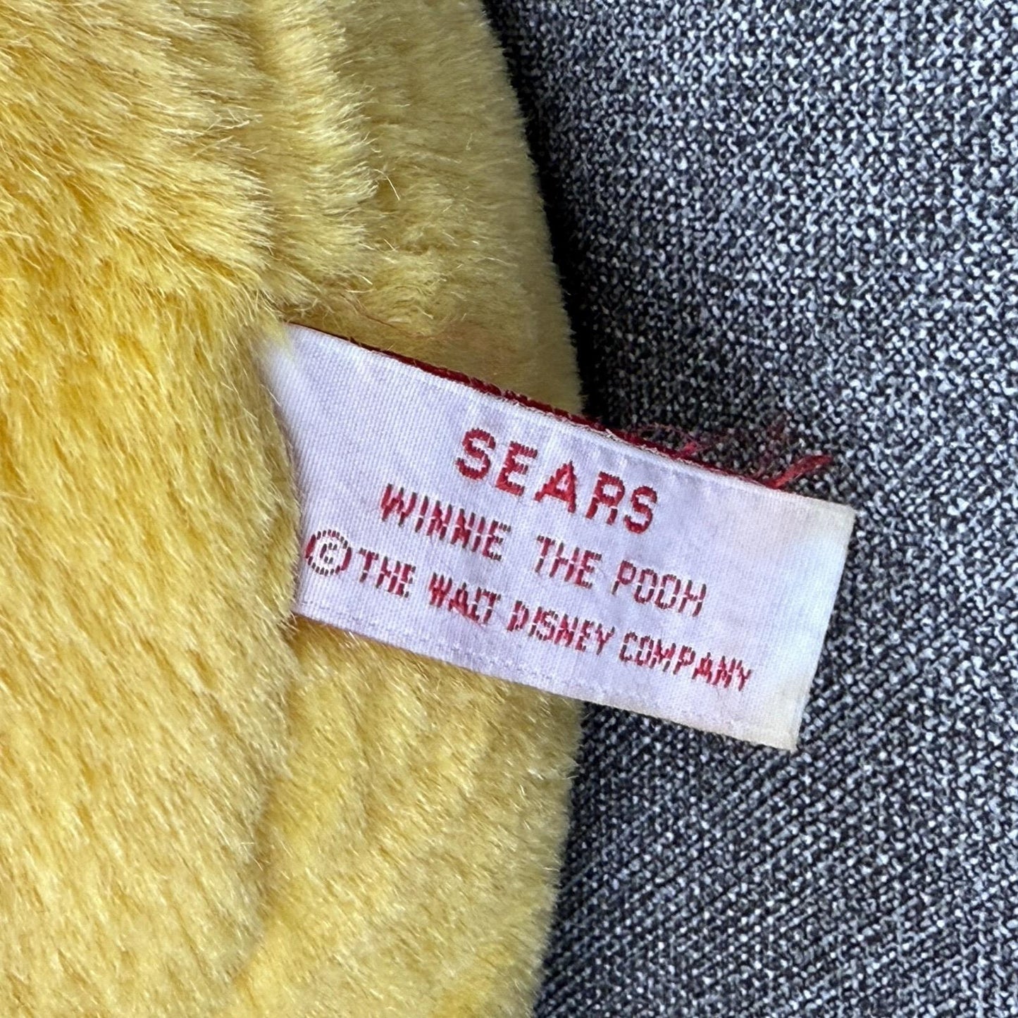 Vintage Sears Winnie The Pooh Plush Bear 14"