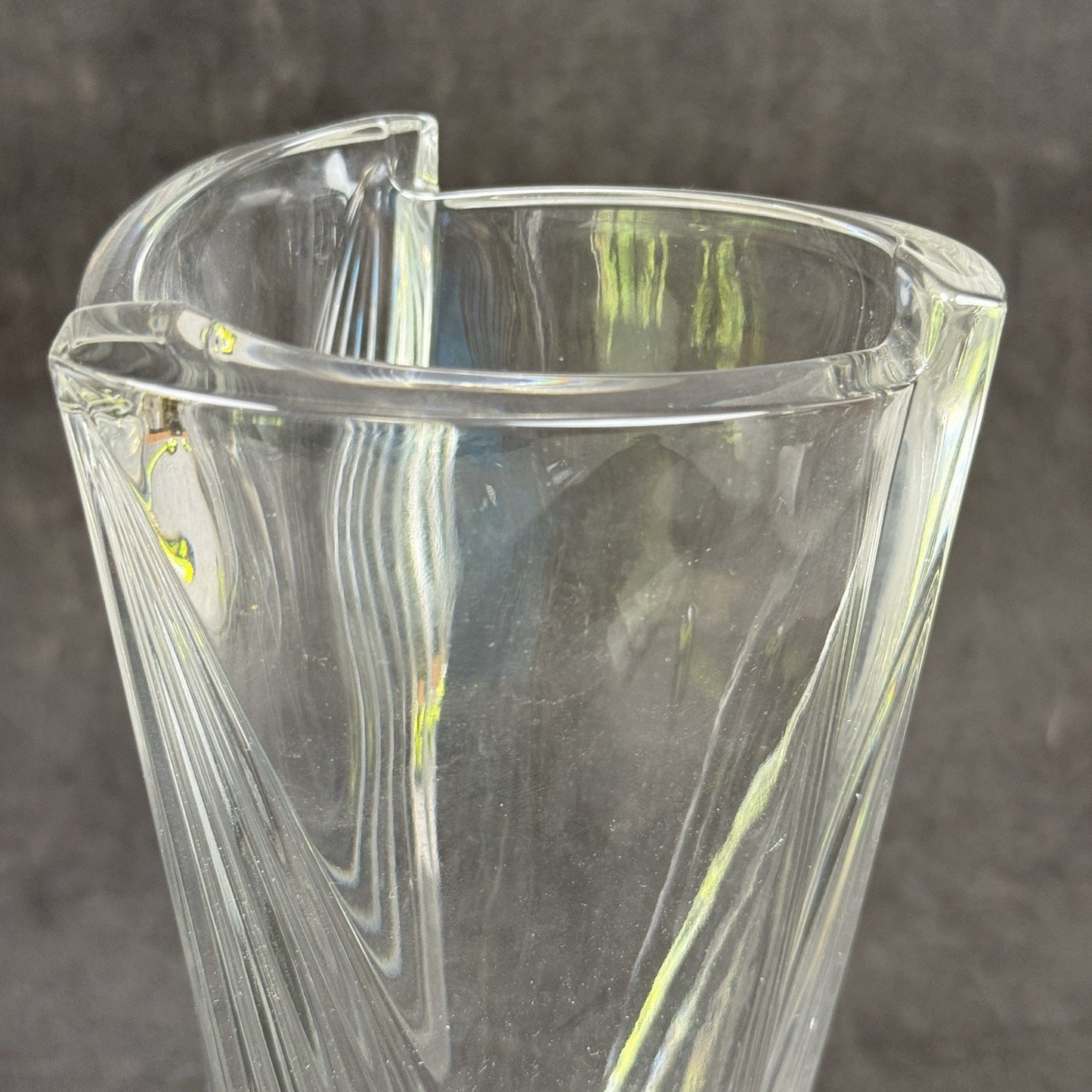 ROSENTHAL GERMANY Lead Crystal Vase 10"