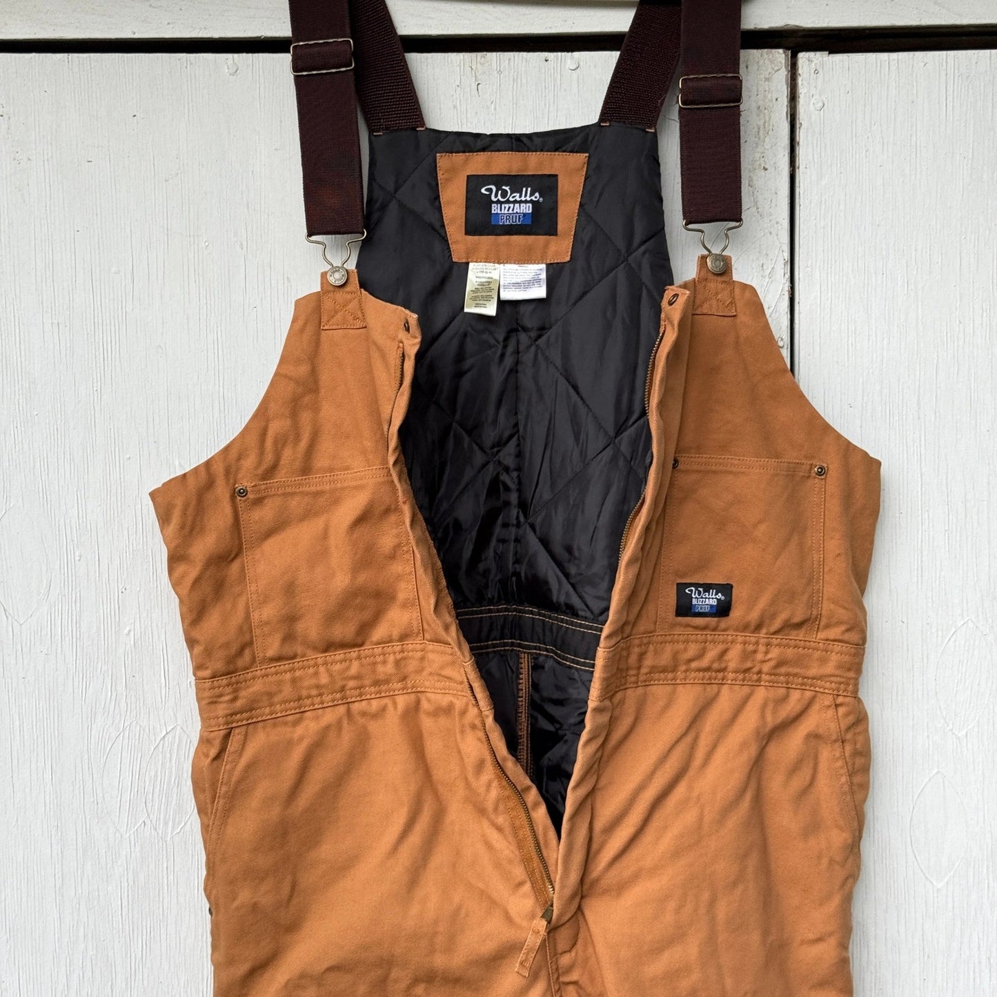 Walls Blizzard Pruf Insulated Coveralls Mens XL Regular Workwear Overalls