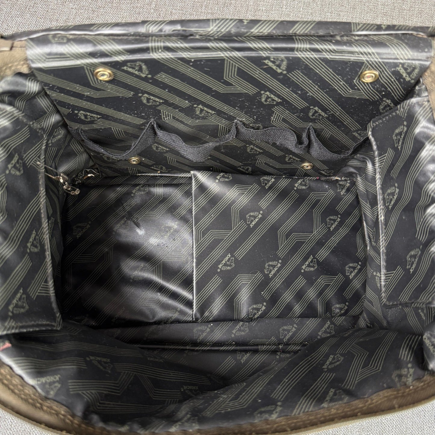 Jordache Floral Tapestry Bag Vintage Travel Carry On Handbag