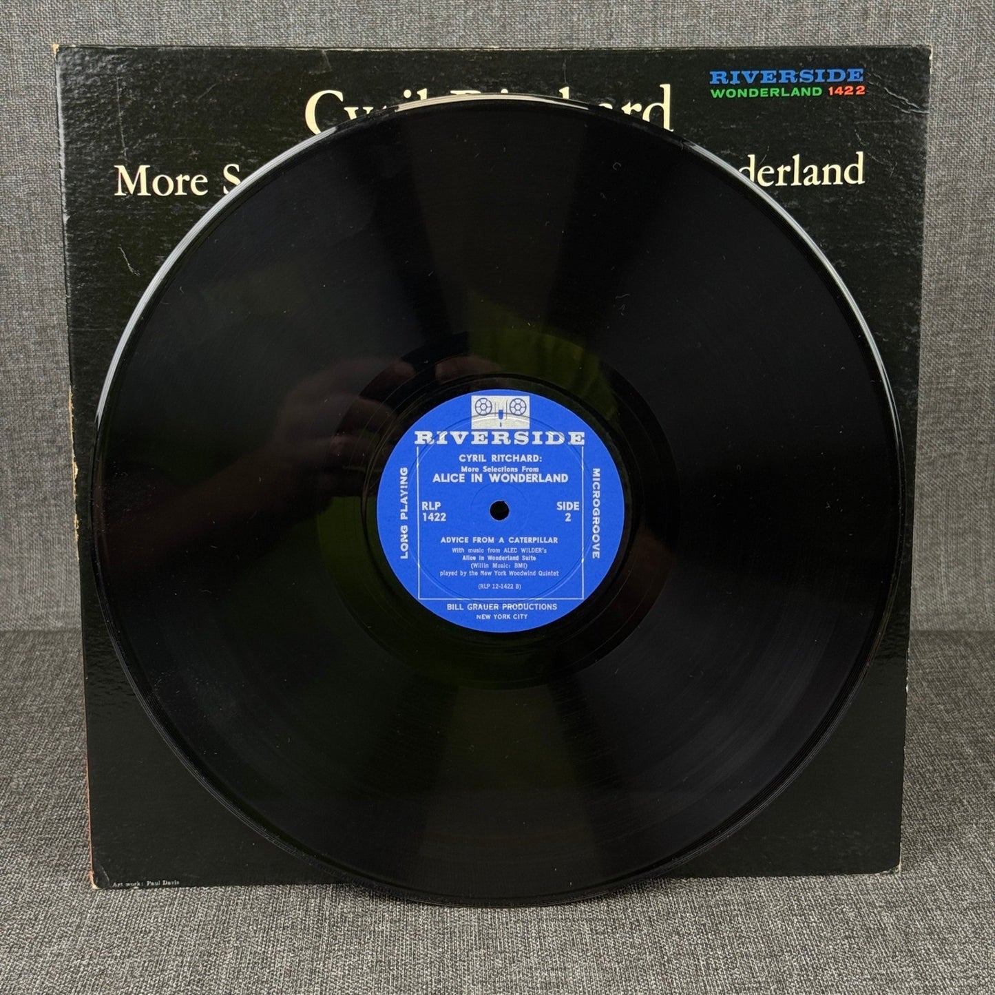 Cyril Ritchard Alice in Wonderland More Selections Riverside LP Record NEAR MINT