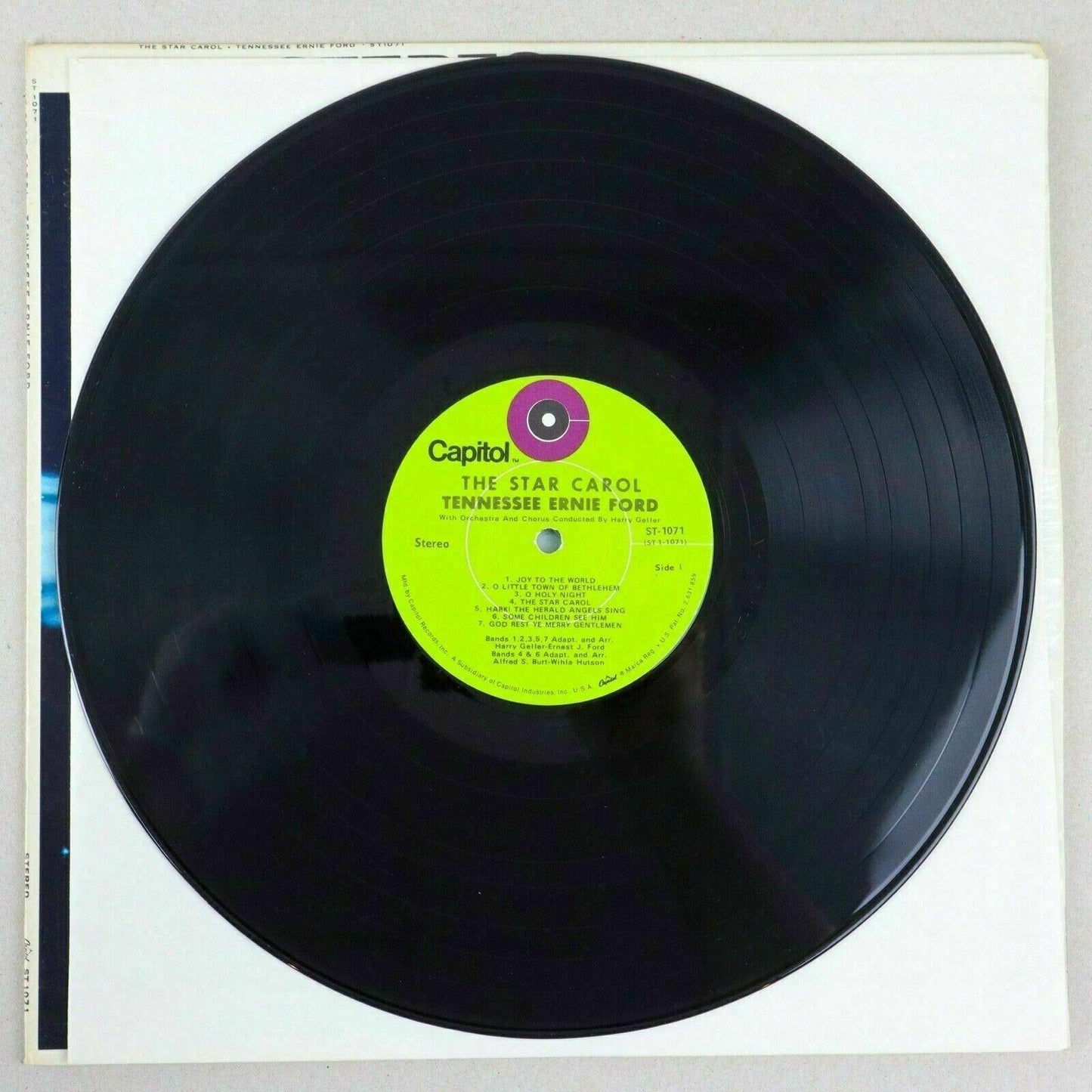 The Star Carol Tennessee Ernie Ford Christmas Vinyl Record LP Capitol