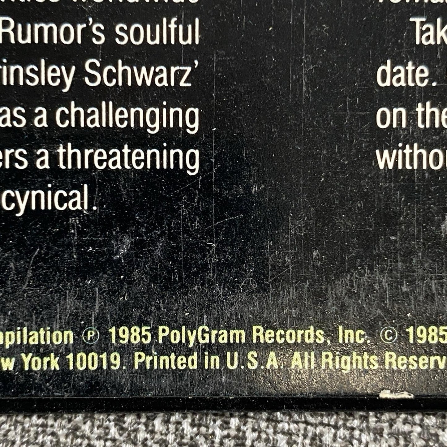 Graham Parker Pourin' It All Out: The Mercury Years Vinyl Record 1985 - NM