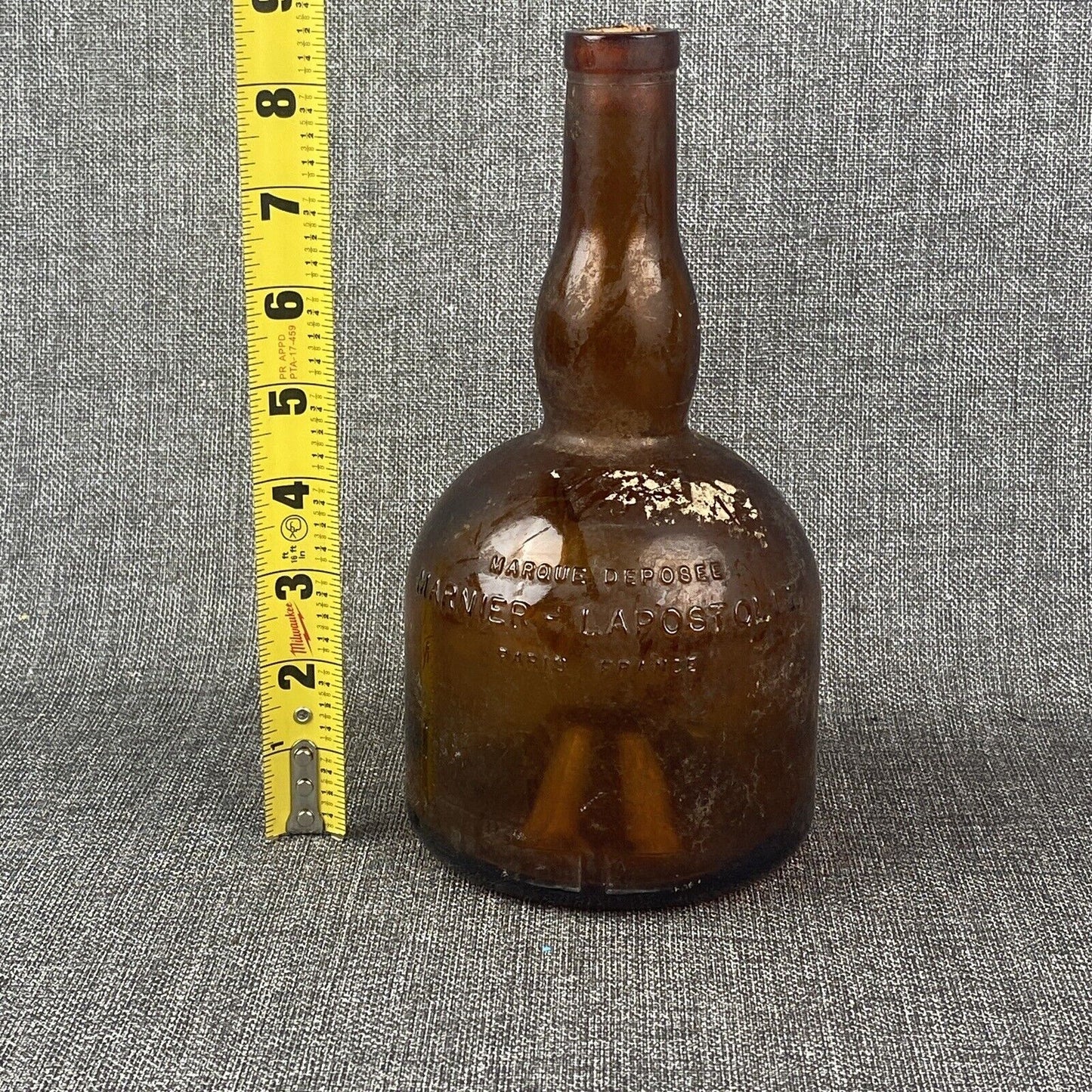 Vintage Marnier - Lapostolle bottle (empty) Paris France 8.5" Tall