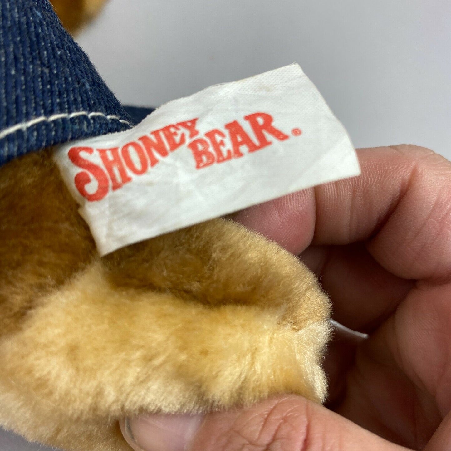 Vintage 1999 Shoney Teddy Bear Plush Stuffed Animal