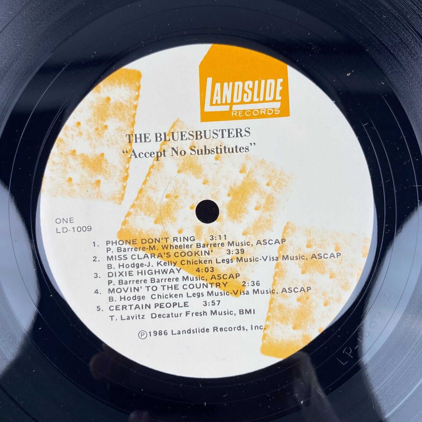 The Bluebusters - Accept No Substitute Promotional Record, Near Mint Condition