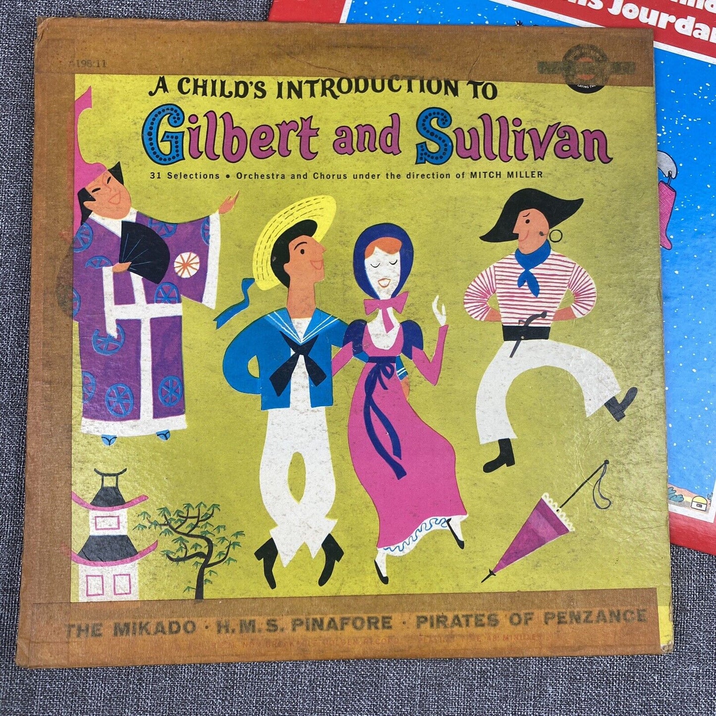 Lot of 10 Vintage Scholastic & Disney Vinyl Records for Children