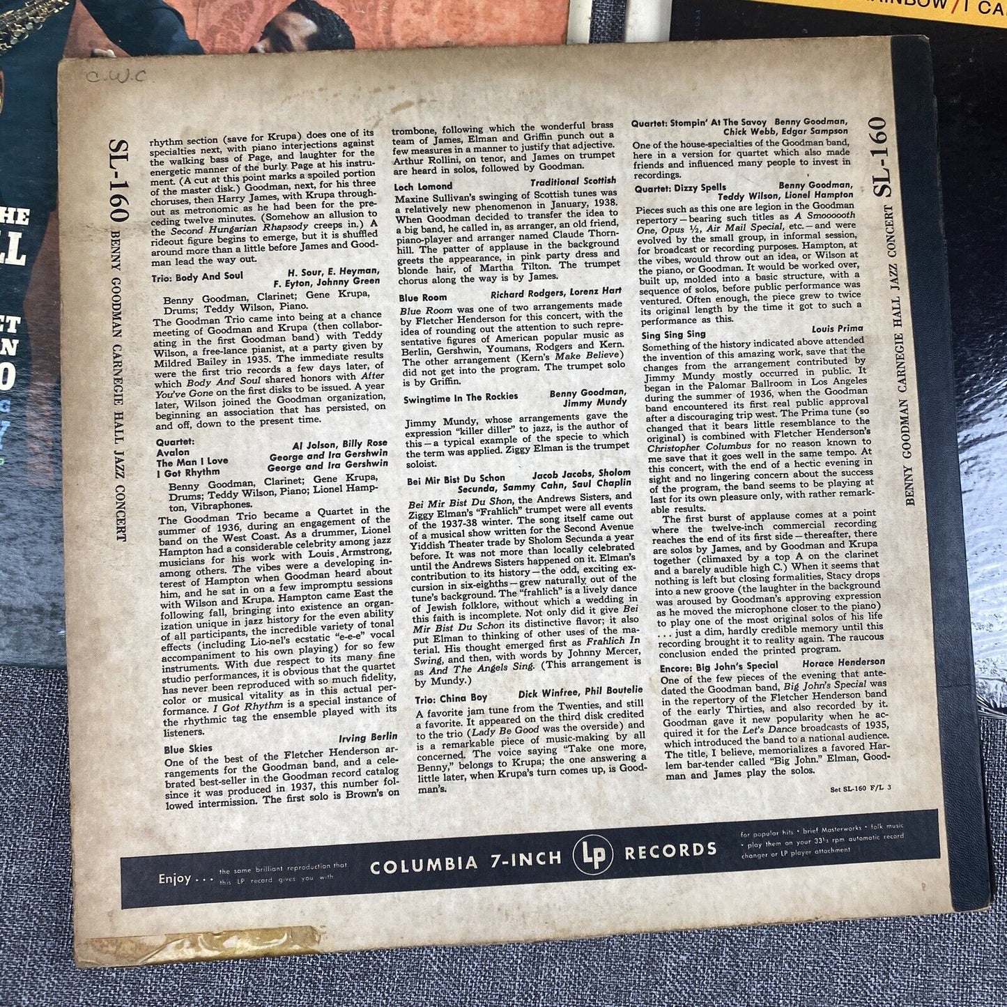 7 Vintage Jazz Vinyl LP Records lot Benny Goodman , Adderley etc...