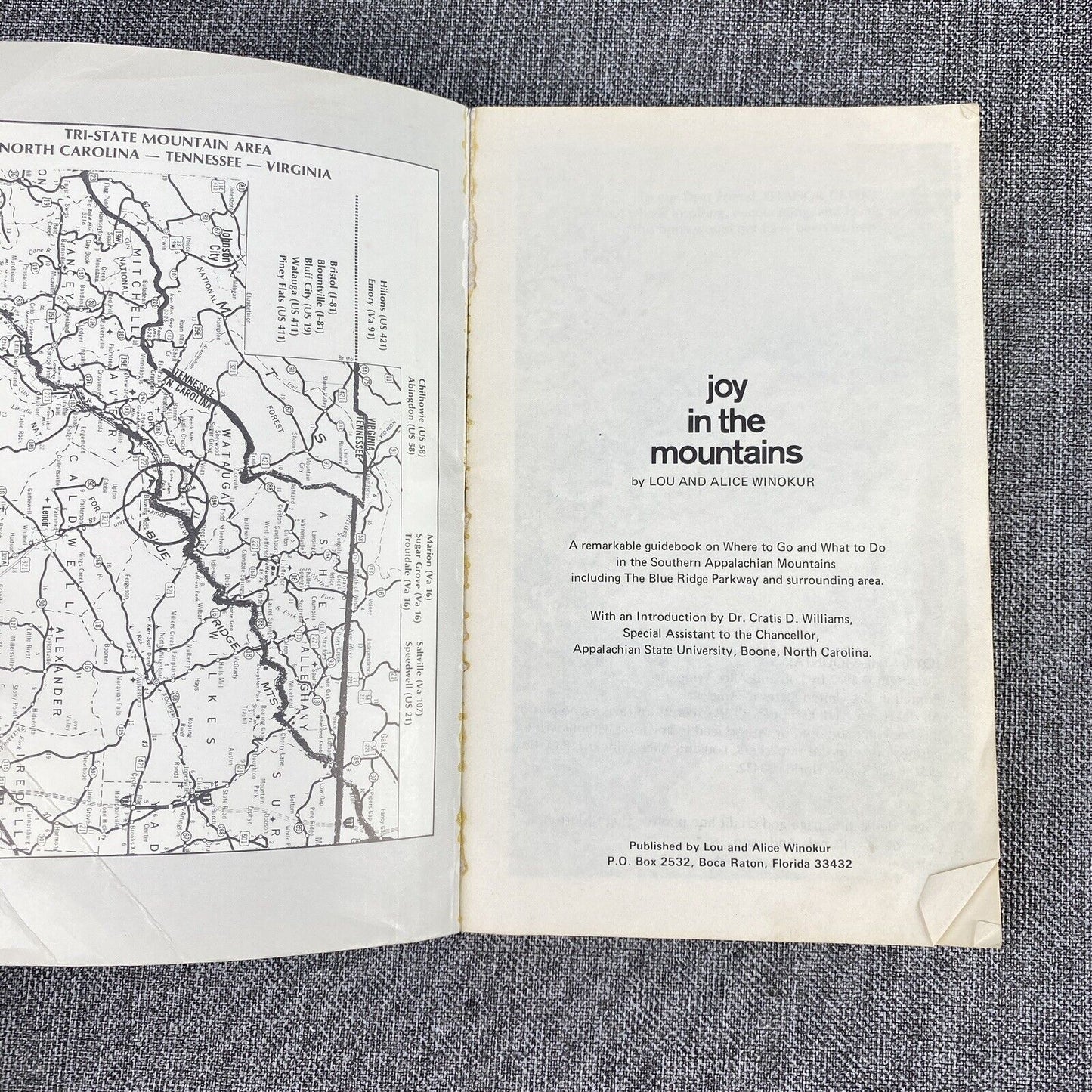 Joy in the Mountains Paperback Blue Ridge Mountains 1977