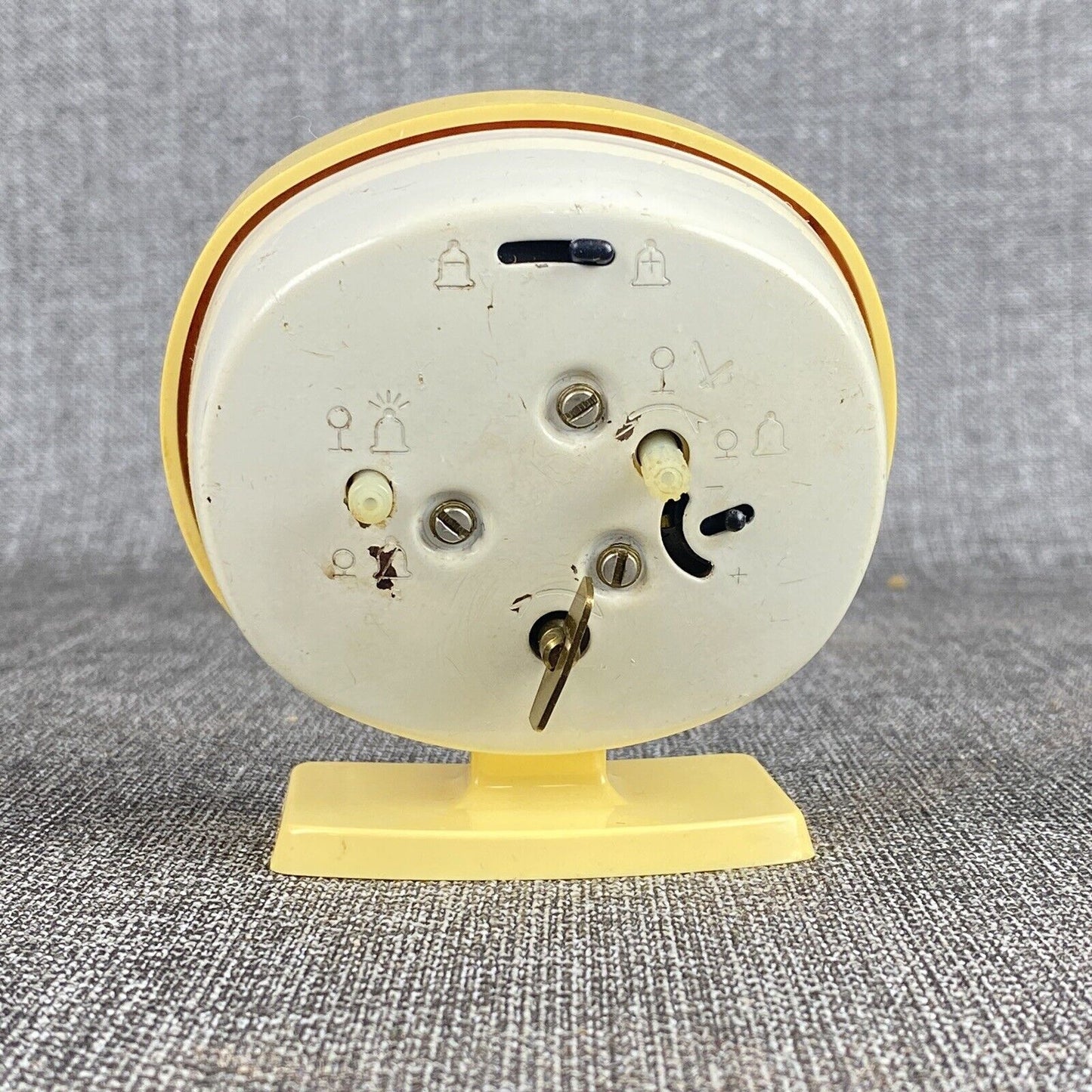 Westclox Mechanical Winding Clock with Butterflies (Not Working)