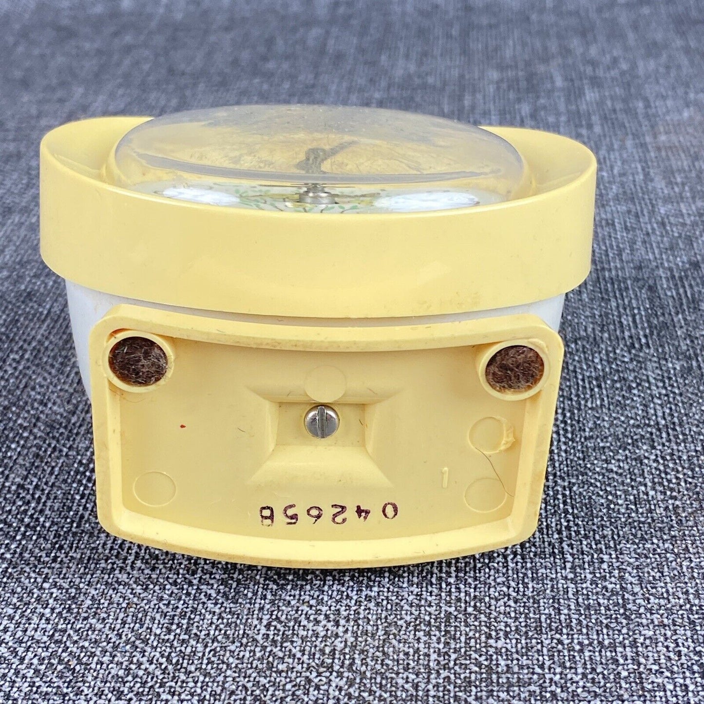 Westclox Mechanical Winding Clock with Butterflies (Not Working)