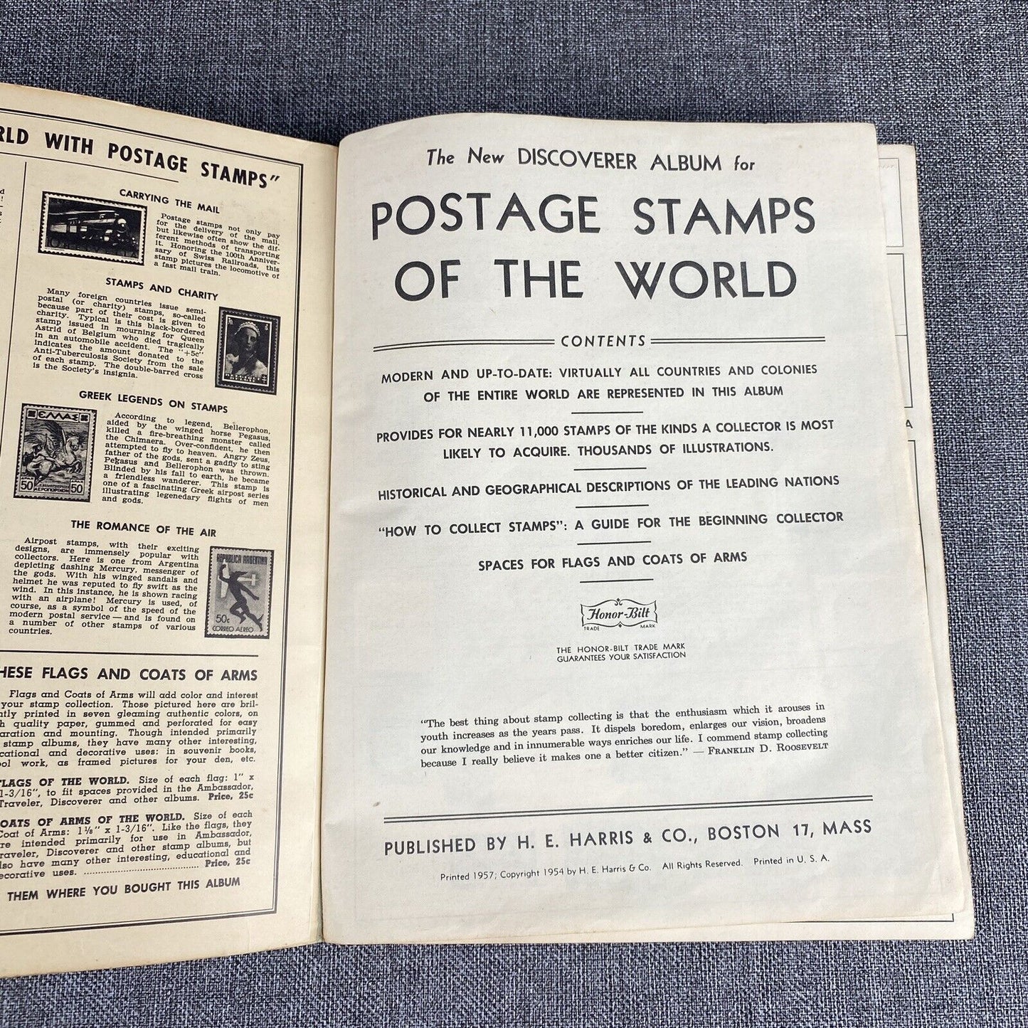 Vintage Discoverer Stamp Album with Stamps (VIDEO)