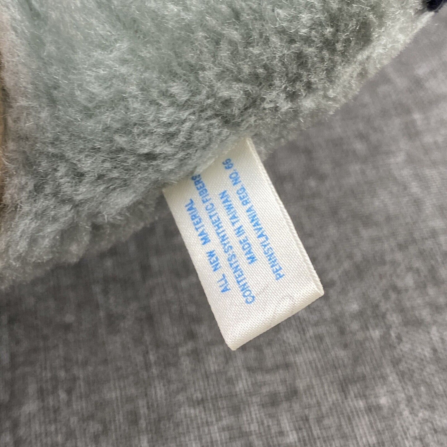 Vintage Rushton Raccoon Plush 10" sitting