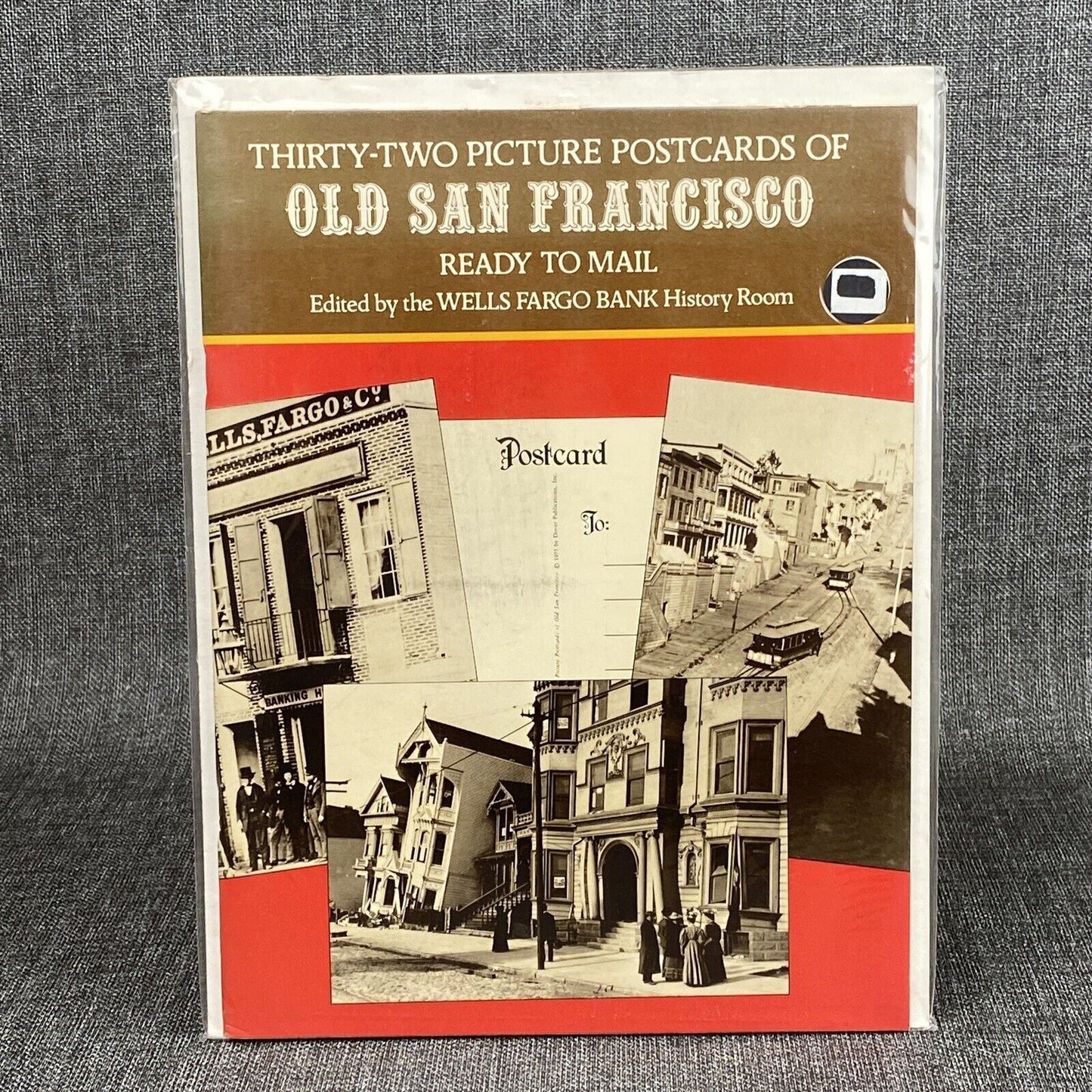 Thirty-Two Picture Postcards of Old San Francisco Wells Fargo Bank Dover 1977