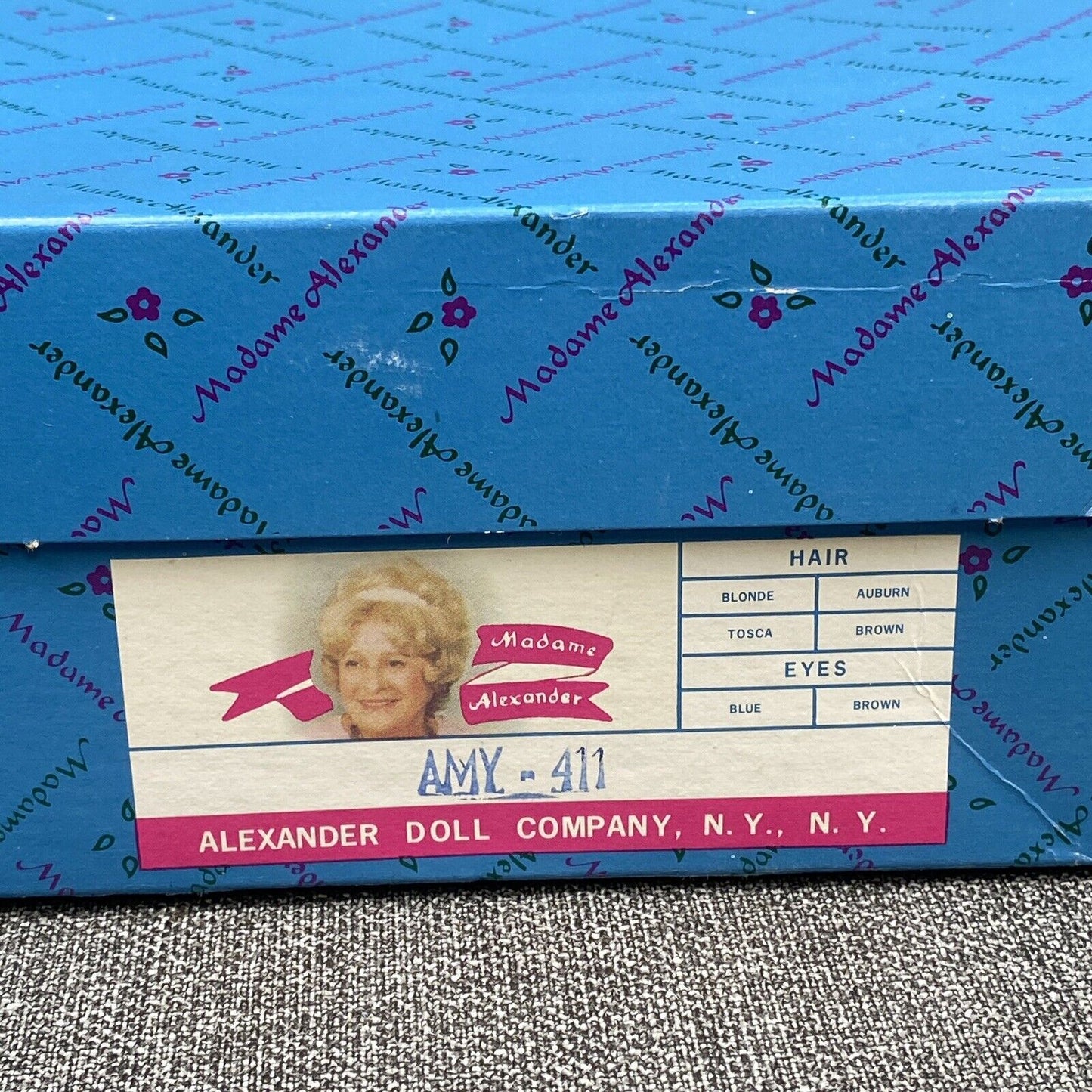 Vintage Madame Alexander Amy - 411 Doll with the original box