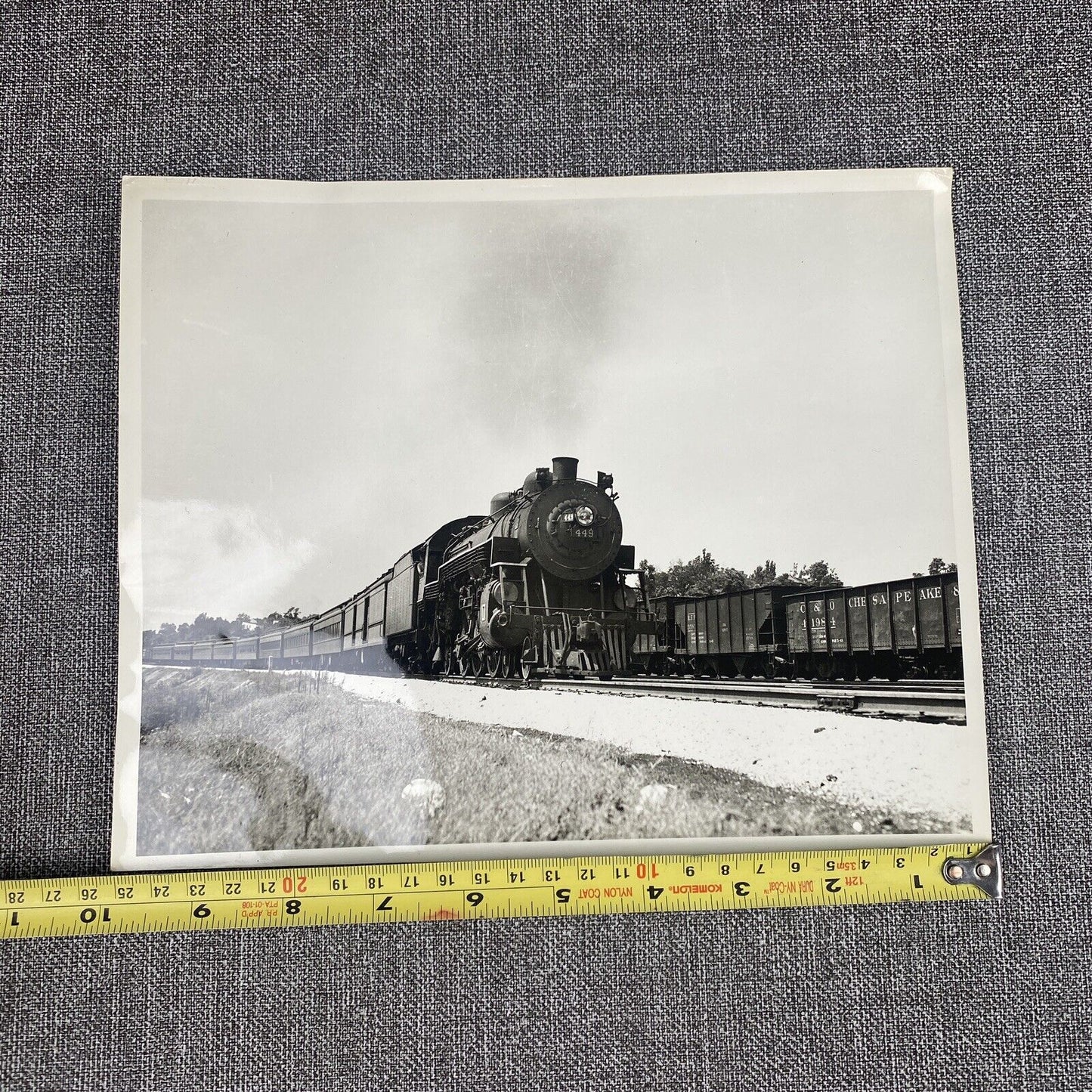 Chesapeake and Ohio C&O Railway #449 Steam Locomotive 4-6-2 Original Photograph