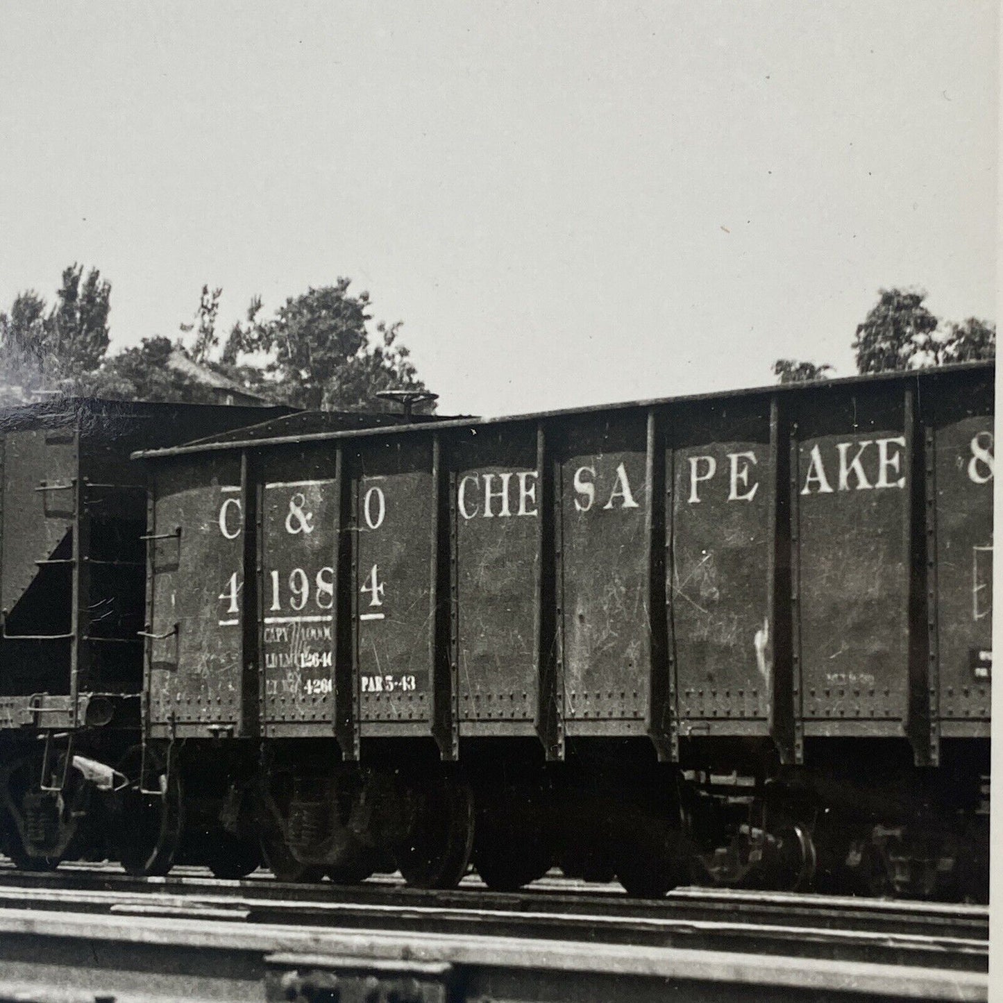 Chesapeake and Ohio C&O Railway #449 Steam Locomotive 4-6-2 Original Photograph