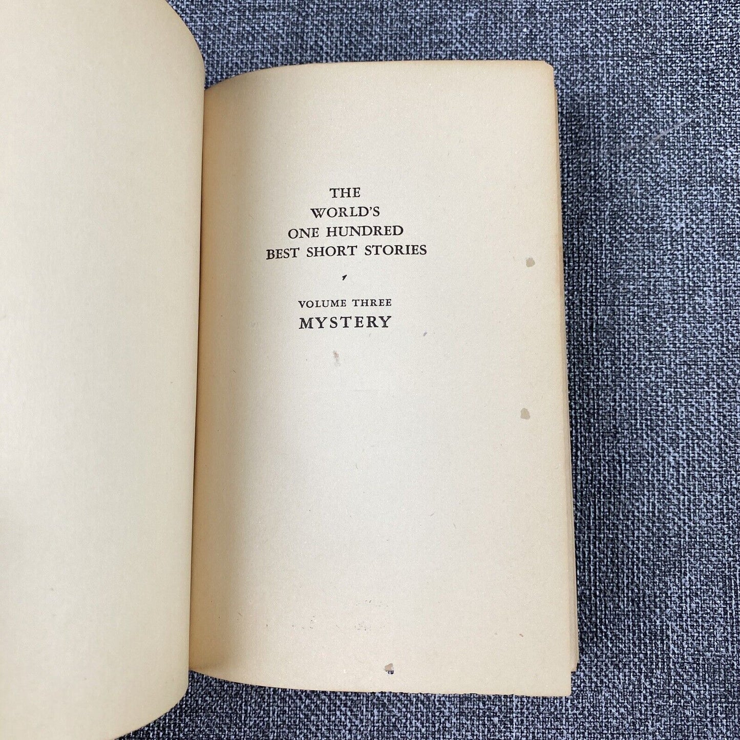 The World's One Hundred Best Short Stories Vol. 2,3,6,7 and 10 published in 1927