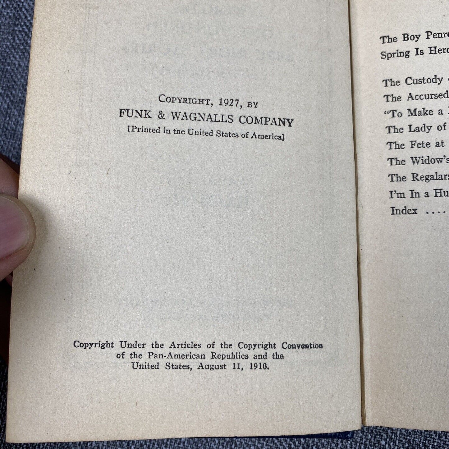 The World's One Hundred Best Short Stories Vol. 2,3,6,7 and 10 published in 1927
