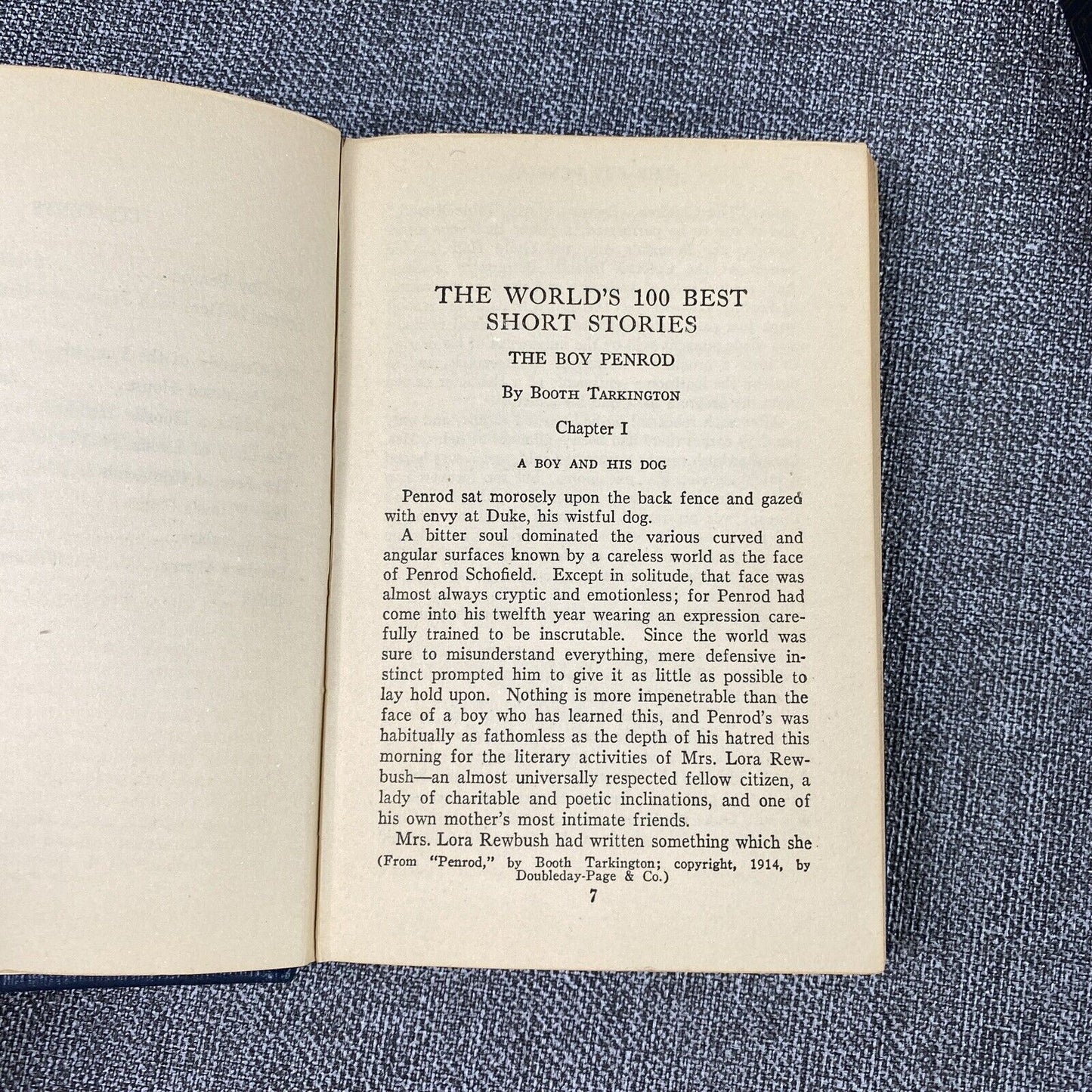 The World's One Hundred Best Short Stories Vol. 2,3,6,7 and 10 published in 1927