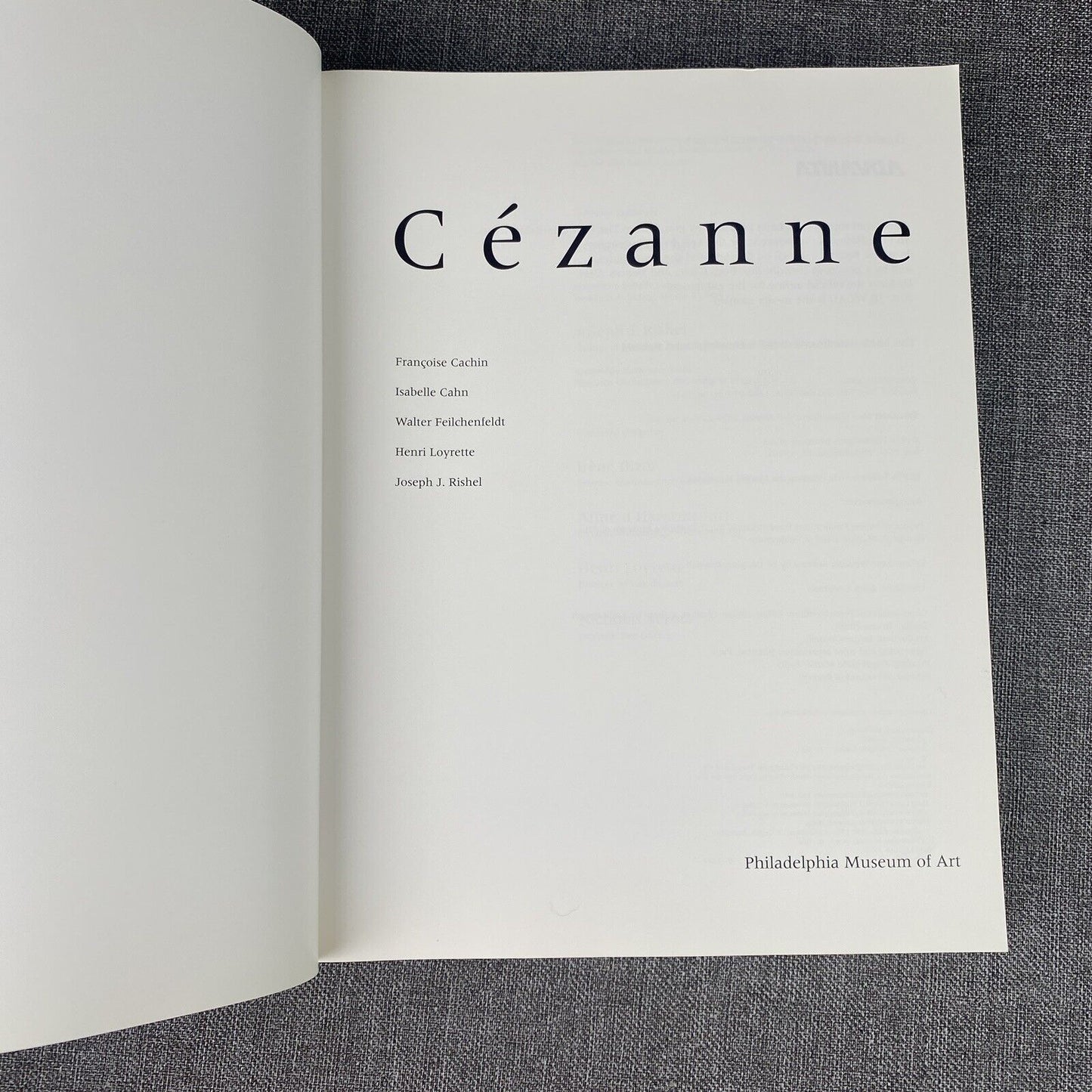 Philadelphia Museum of Art : Cezanne Handbook of the Collections Paperback 1996