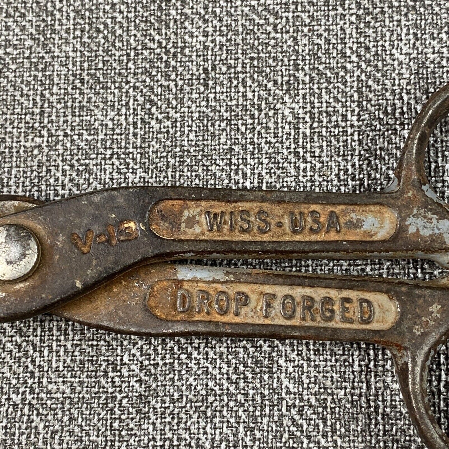 Pair of Vintage Snips Scissors Forged Steel Wiss + other