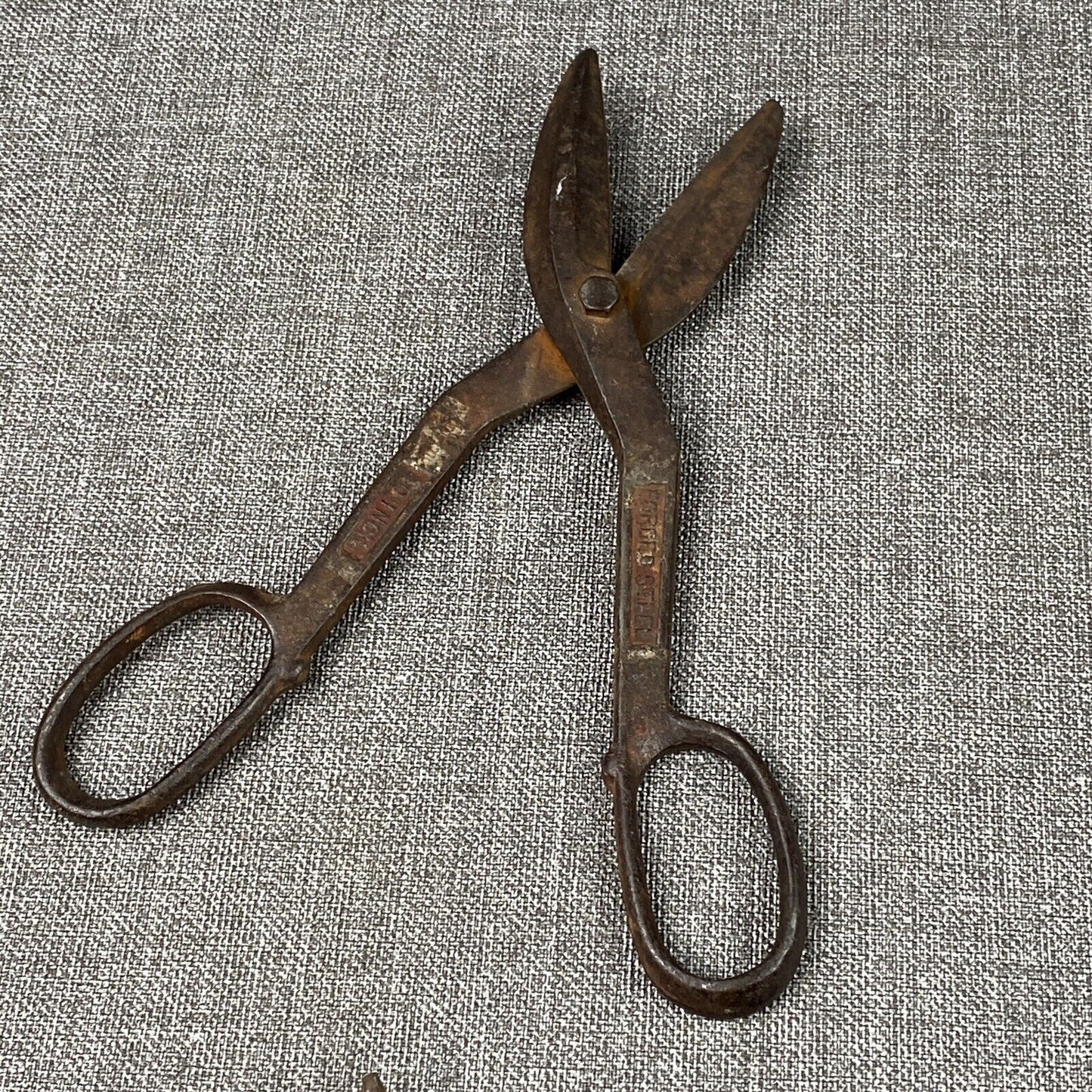 Pair of Vintage Snips Scissors Forged Steel Wiss + other