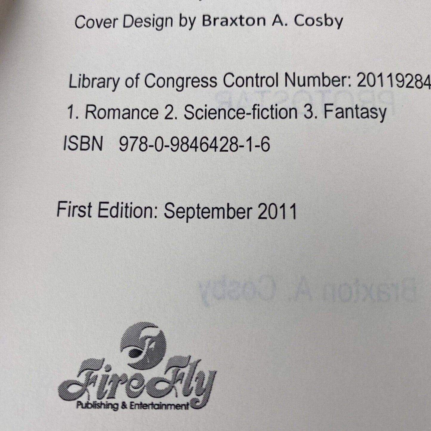 The Star-Crossed Saga Protostar By Braxton A. Cosby AUTOGRAPHED by Author