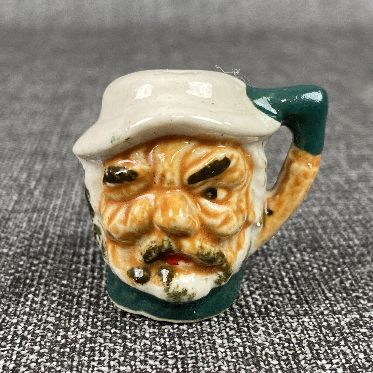 Vintage Japanese Porcelain Salt & Pepper Shakers Head Mugs