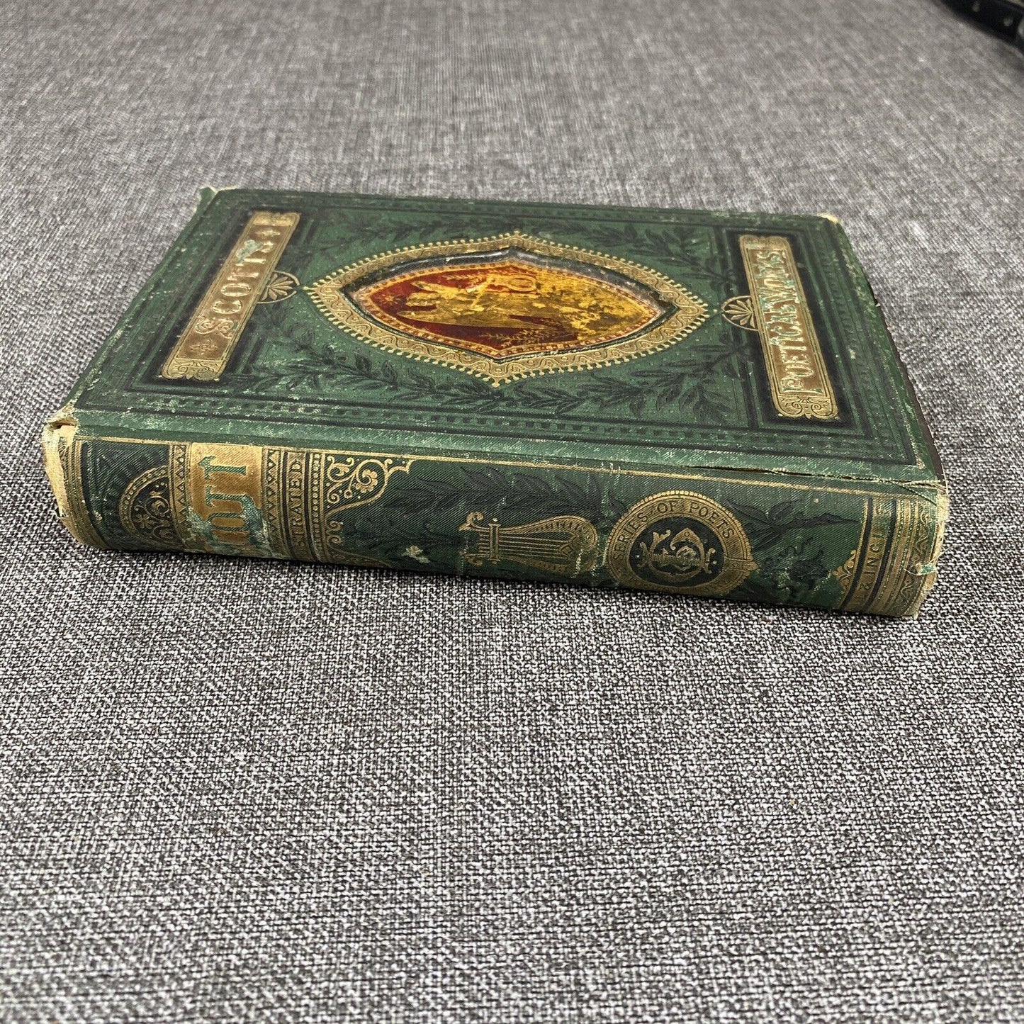 Antique Sir Walter Scott's Poetical Works Gall & Inglis Landscape Edition Rare